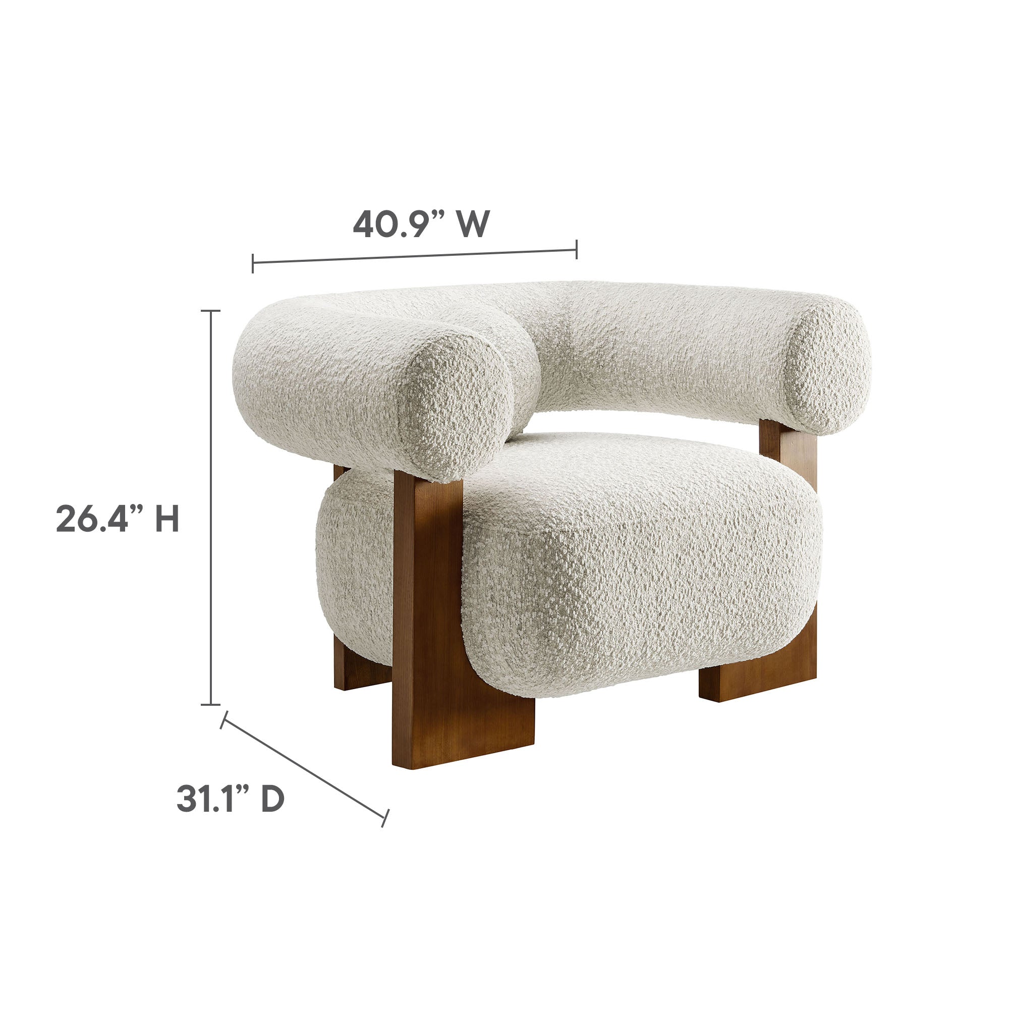Modway Jace Boucle Accent Chair