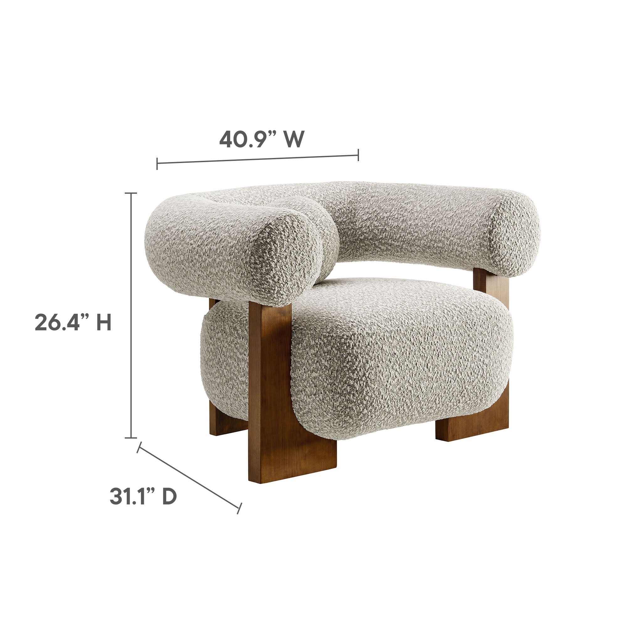 Modway Jace Boucle Accent Chair
