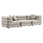 Modway Jubilee 3-Piece Modular Performance Velvet Sectional Sofa