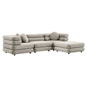Modway Jubilee 4-Piece Modular Performance Velvet Sectional Sofa