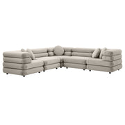 Modway Jubilee 5-Piece Modular Performance Velvet Sectional Sofa