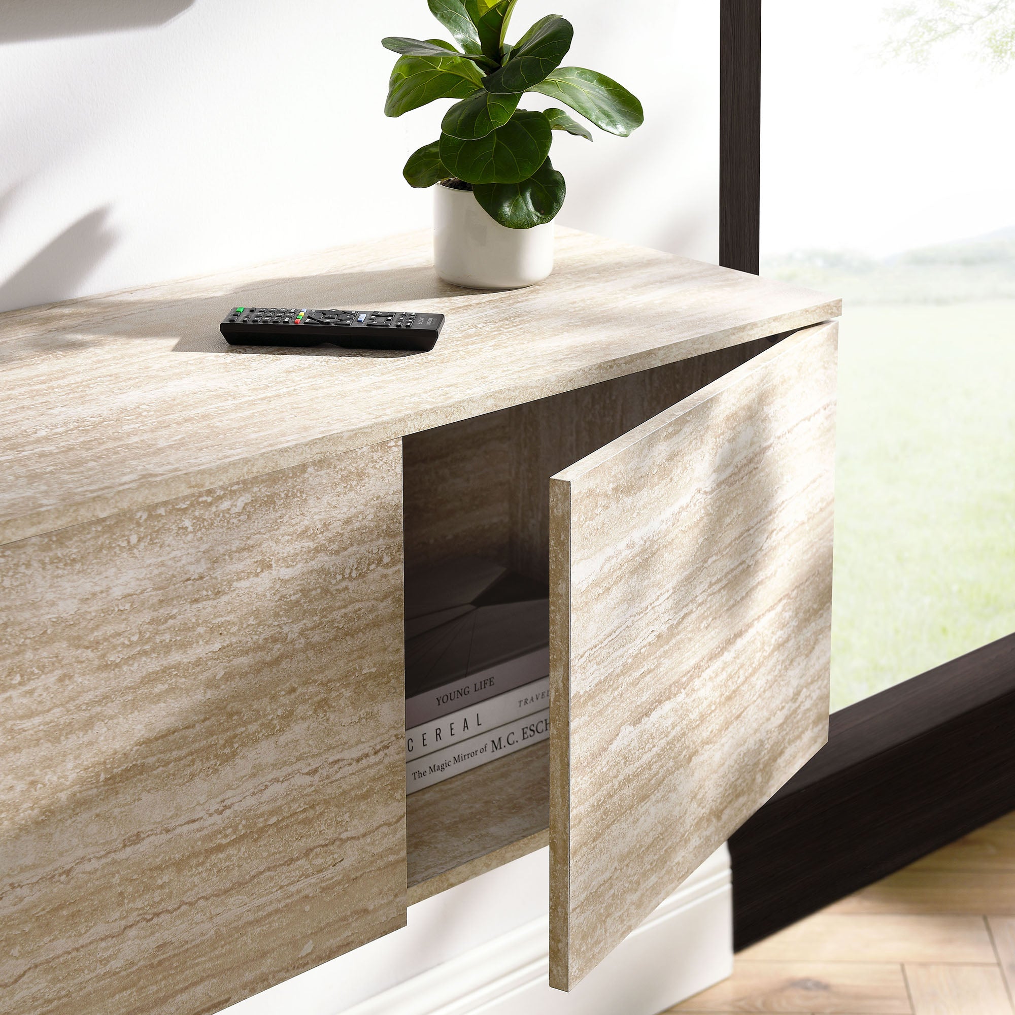 Modway Terra 71" Wall-Mounted TV Stand