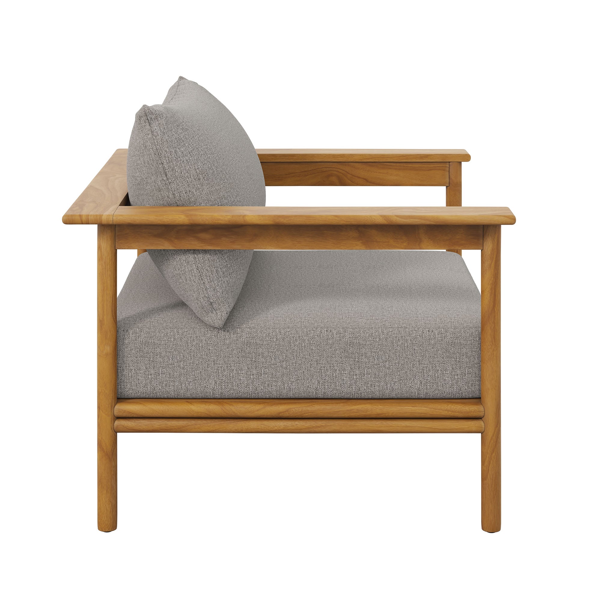 Modway Wren Outdoor Patio Teak Wood Armchair Set of 2