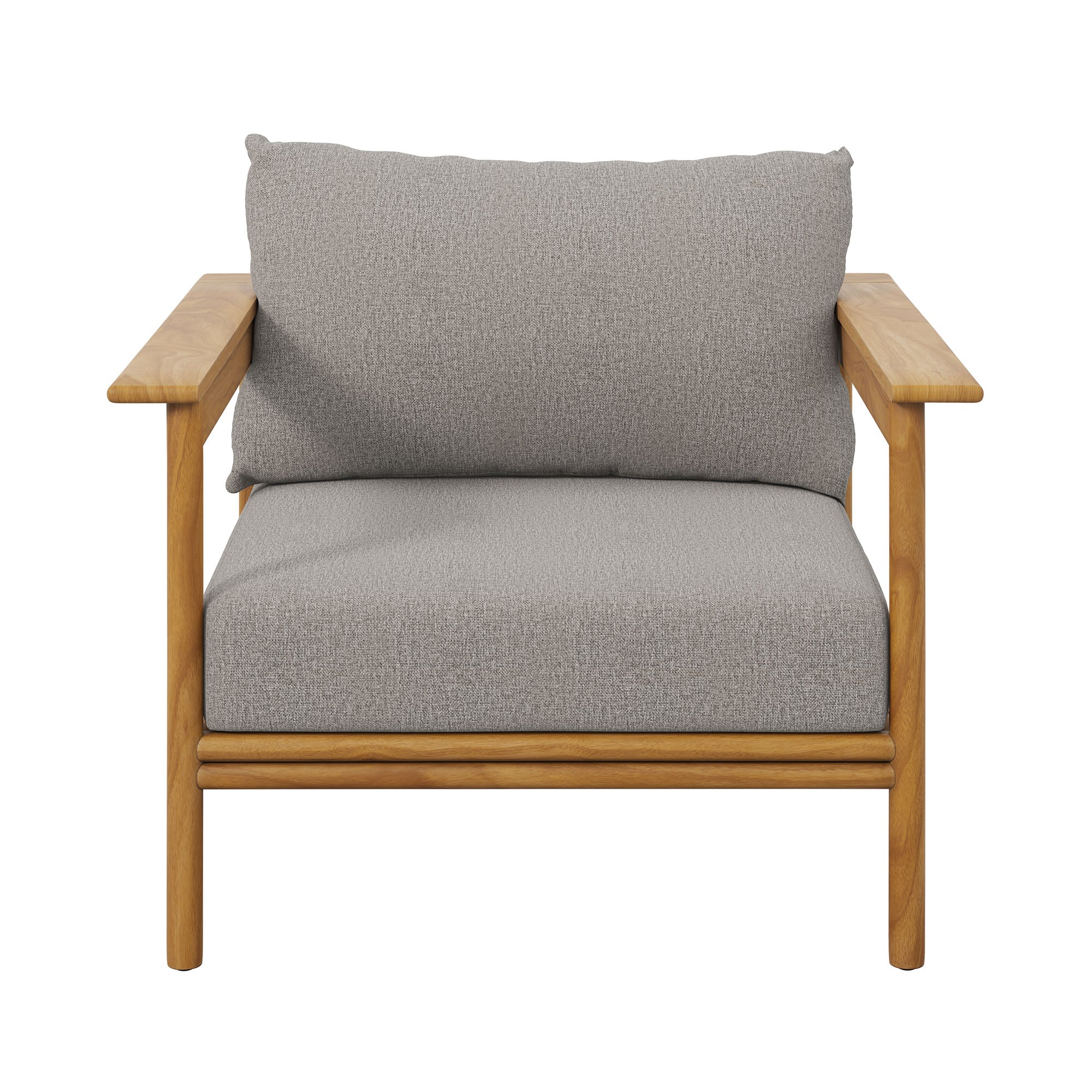 Modway Wren Outdoor Patio Teak Wood Armchair Set of 2