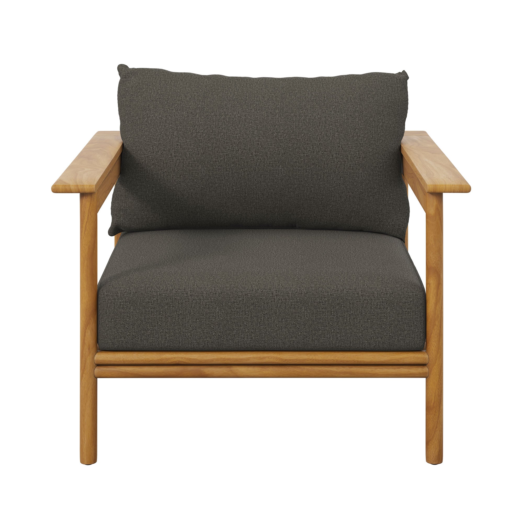 Modway Wren Outdoor Patio Teak Wood Armchair Set of 2