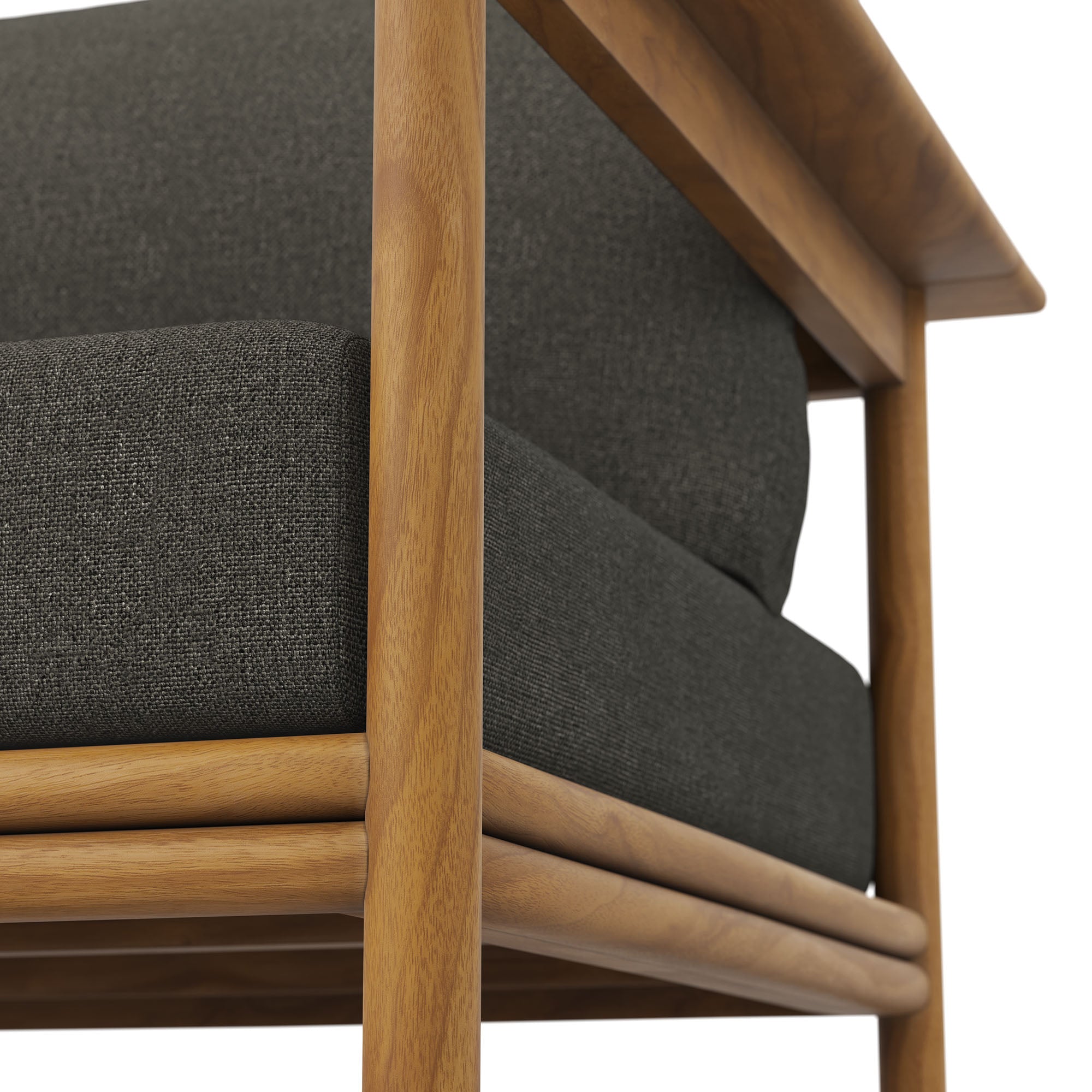 Modway Wren Outdoor Patio Teak Wood Armchair Set of 2