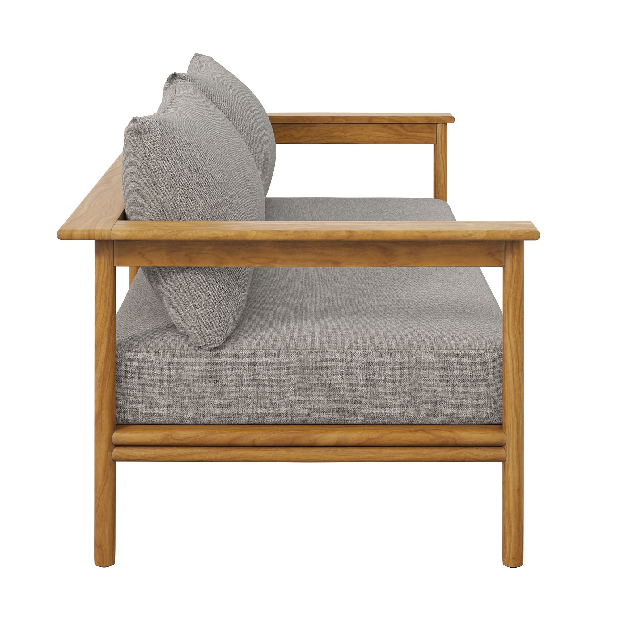 Modway Wren Outdoor Patio Teak Wood Sofa