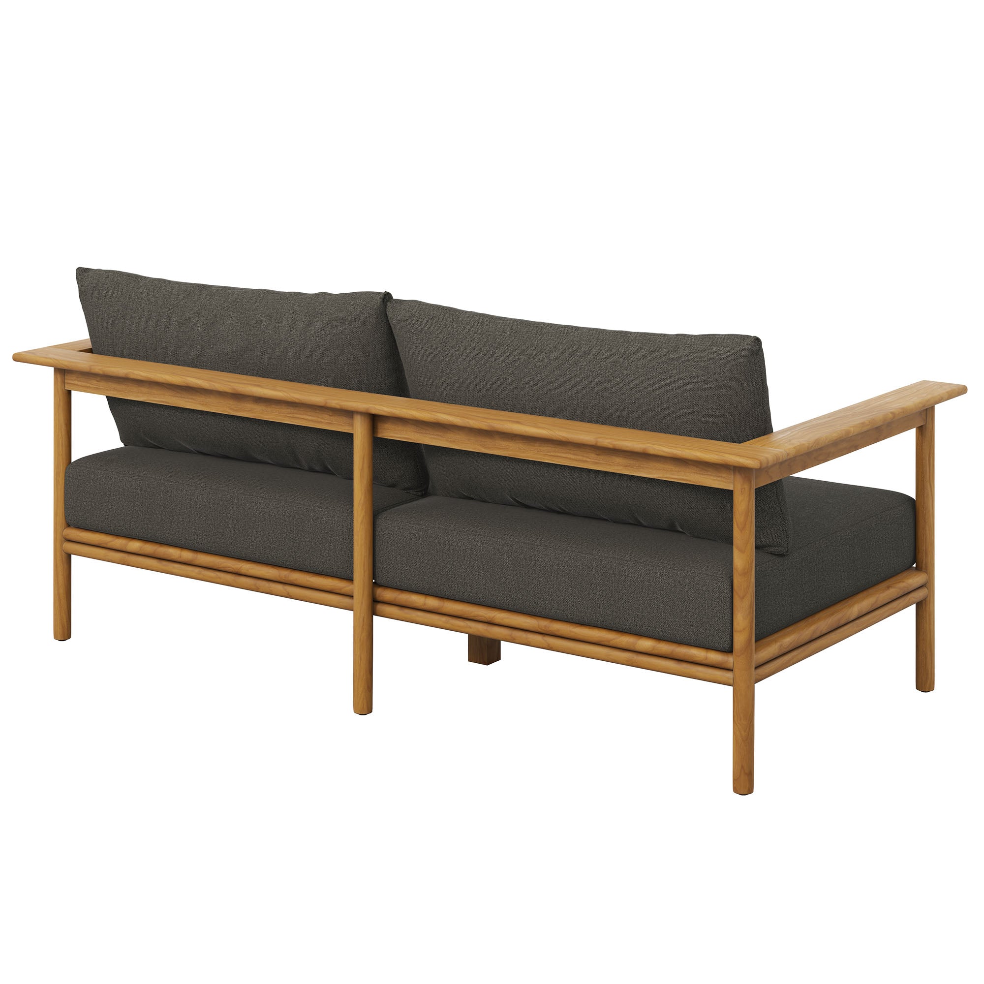 Modway Wren Outdoor Patio Teak Wood Sofa