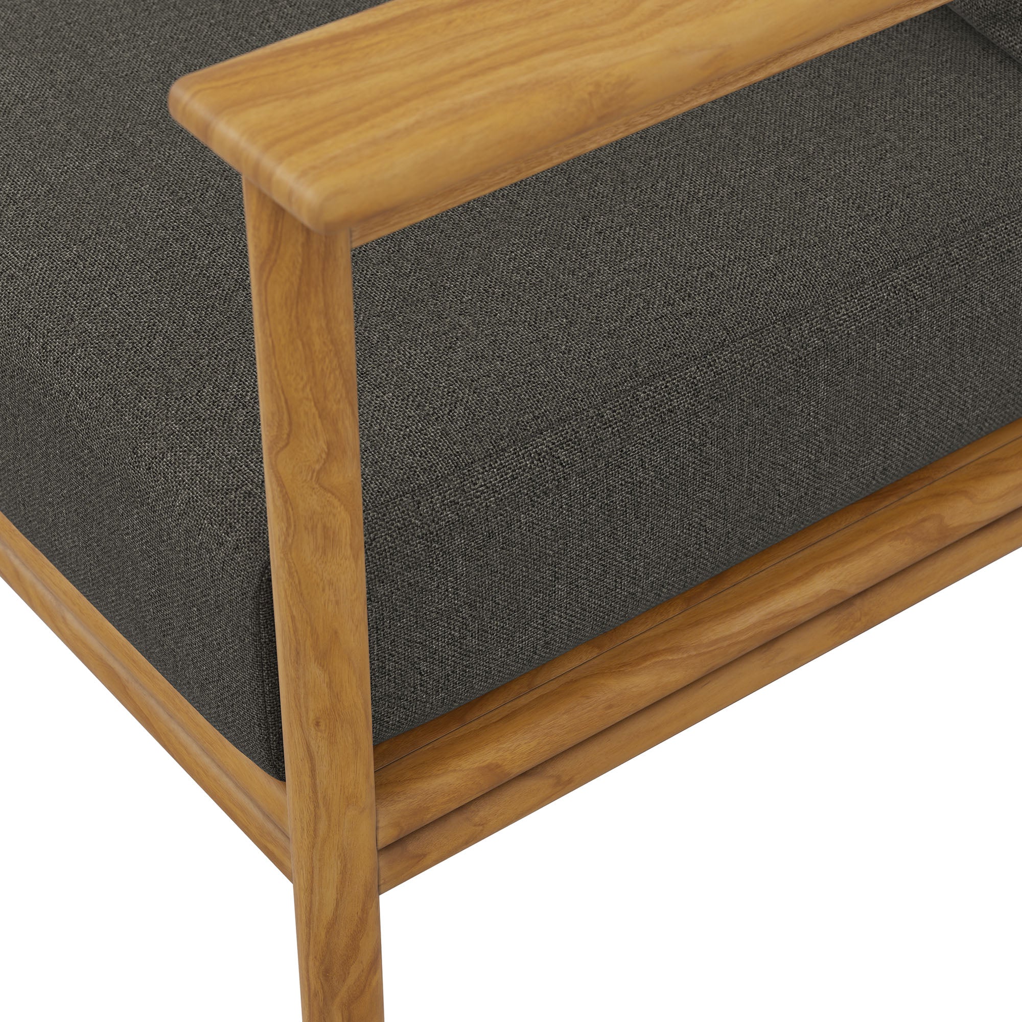 Modway Wren Outdoor Patio Teak Wood Sofa