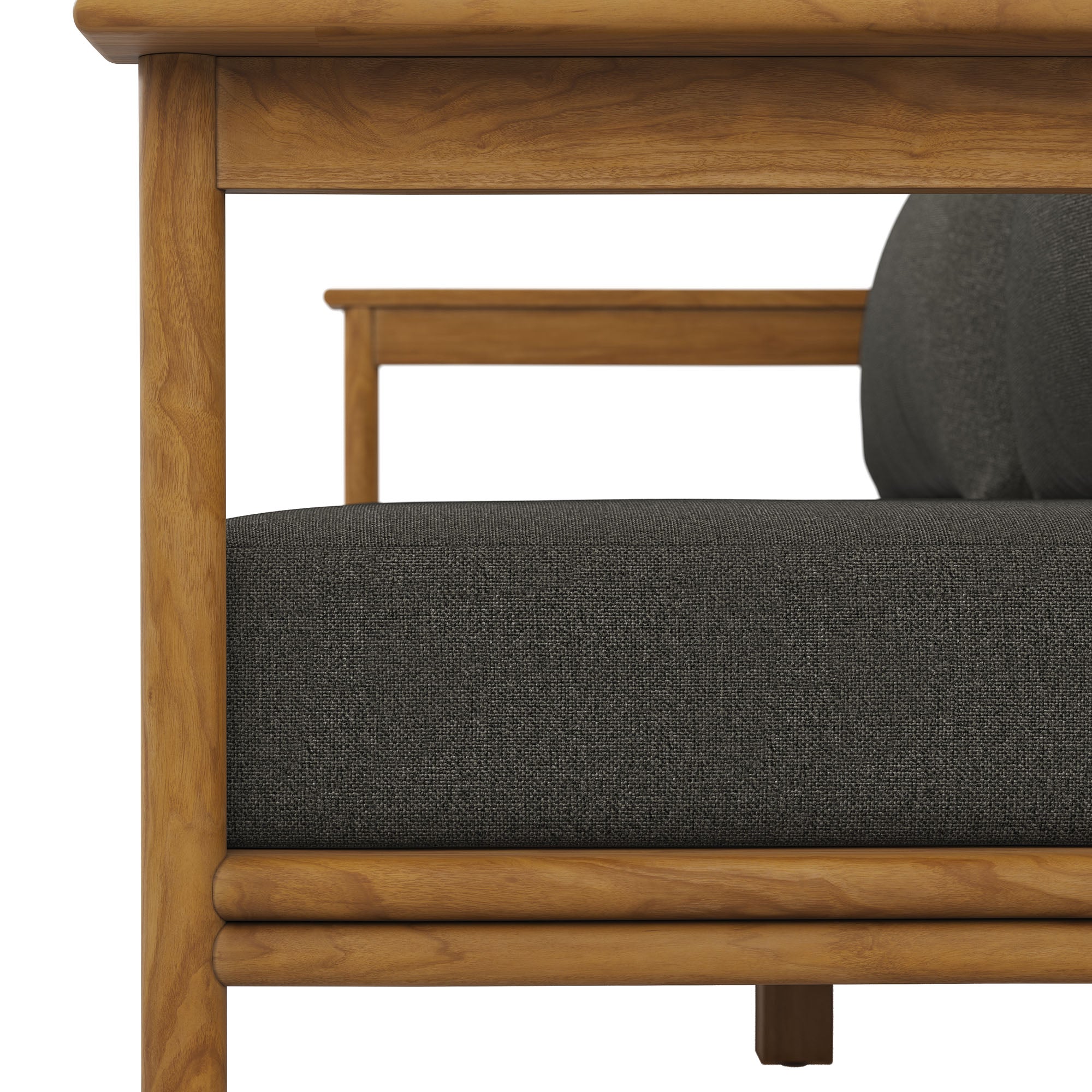 Modway Wren Outdoor Patio Teak Wood Sofa