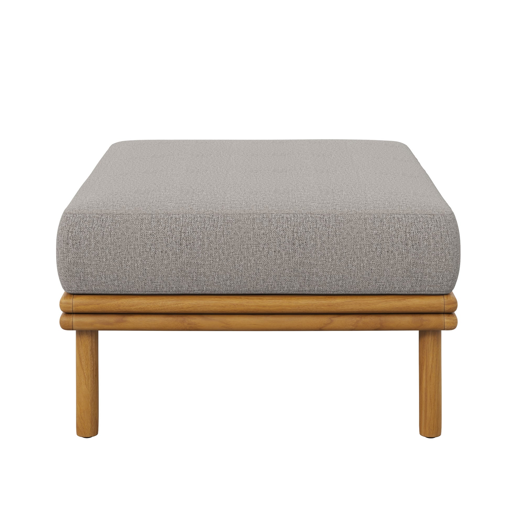 Modway Wren Outdoor Patio Teak Wood Ottoman
