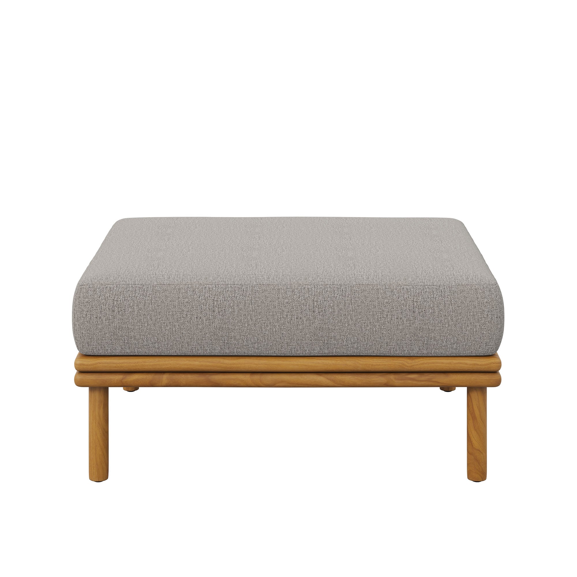Modway Wren Outdoor Patio Teak Wood Ottoman