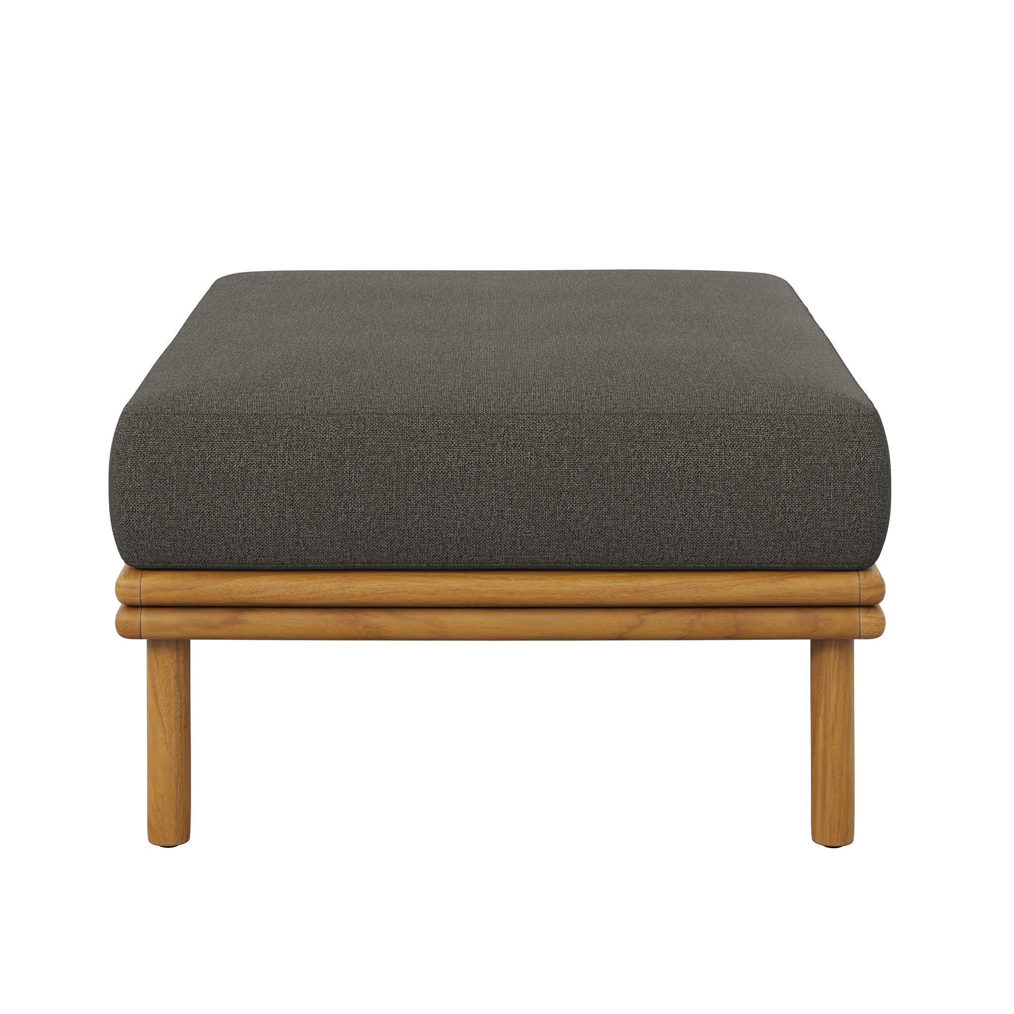 Modway Wren Outdoor Patio Teak Wood Ottoman