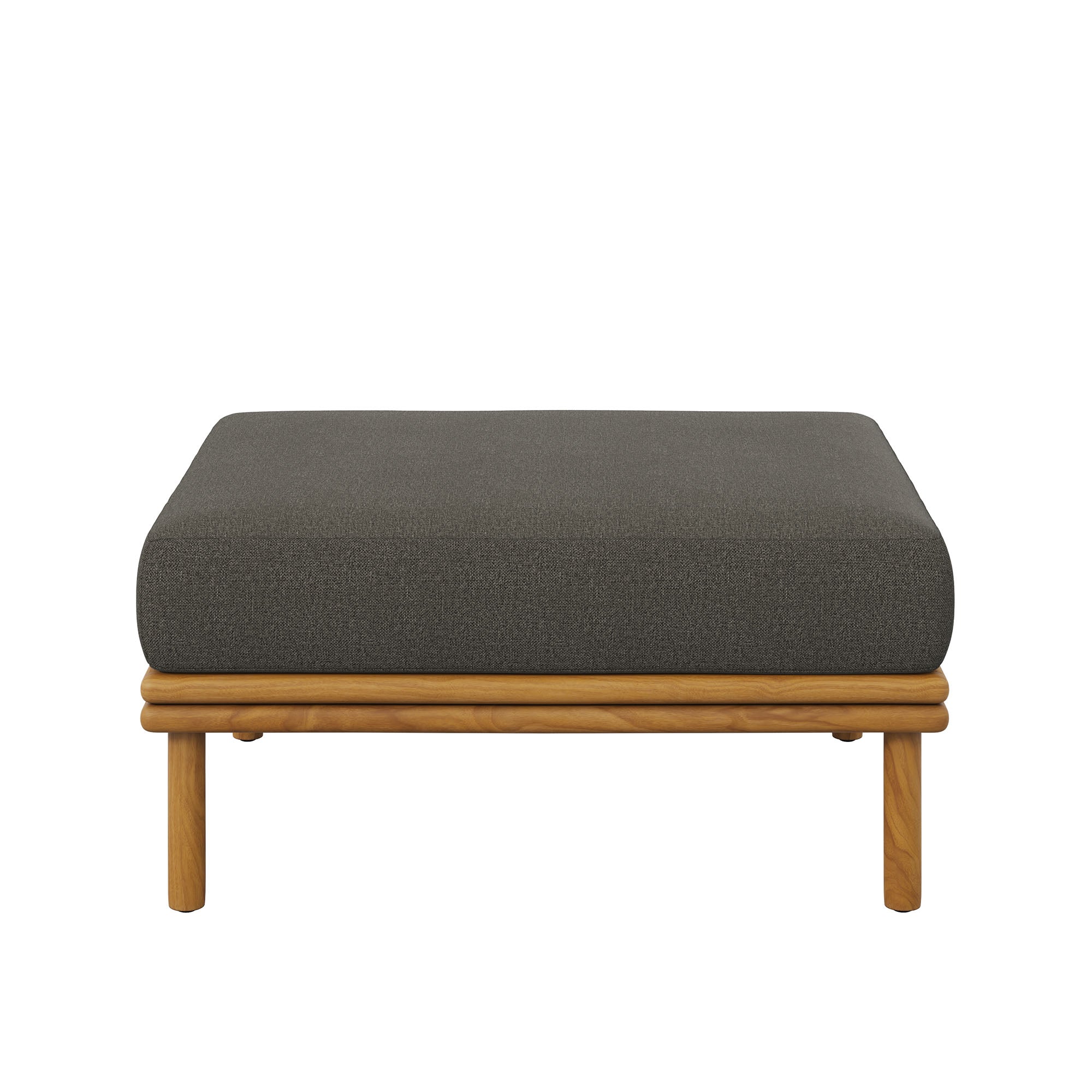 Modway Wren Outdoor Patio Teak Wood Ottoman