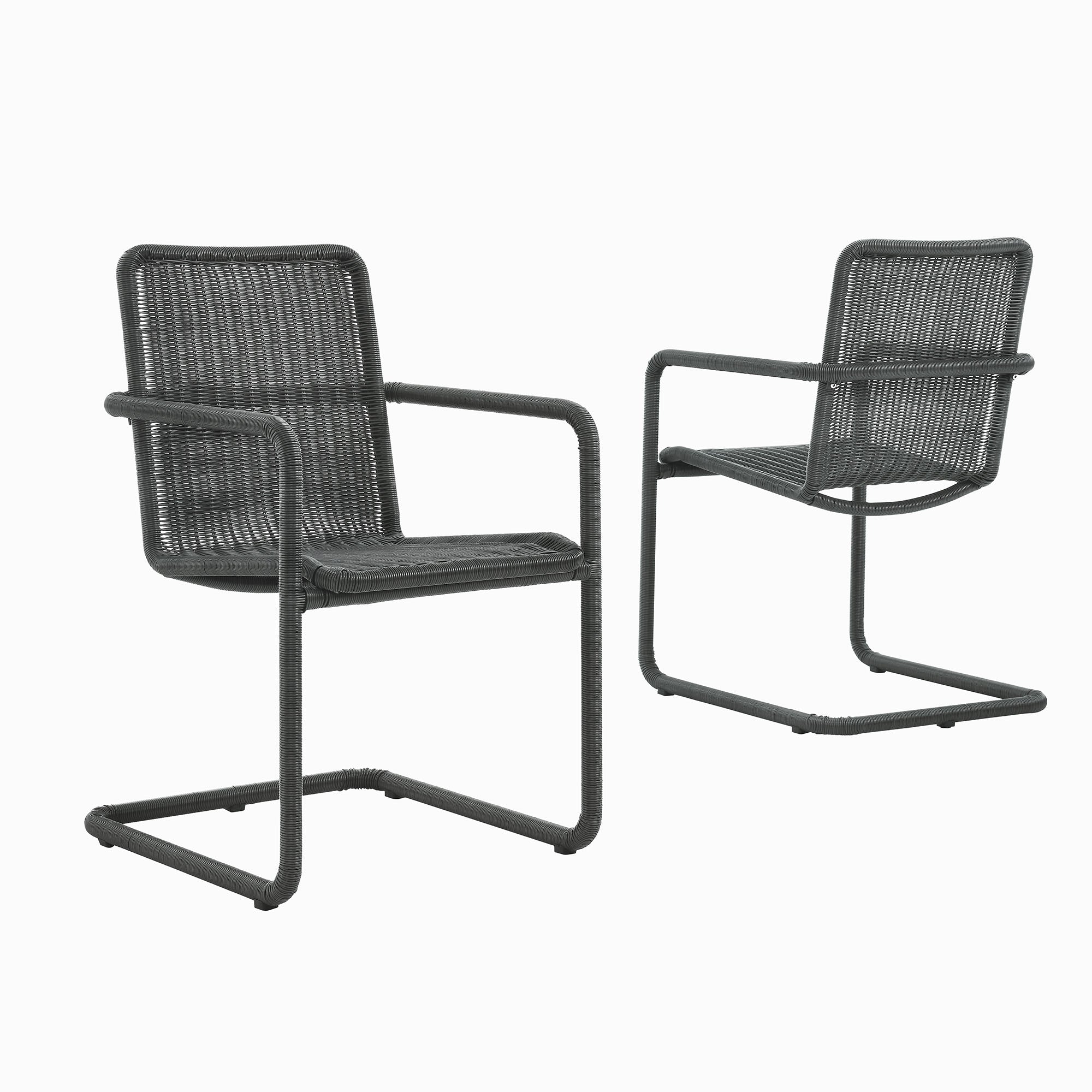Modway Abacus Outdoor Patio Wicker Dining Chairs Set of 2