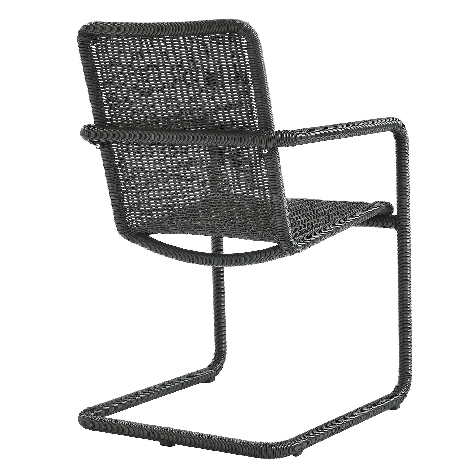 Modway Abacus Outdoor Patio Wicker Dining Chairs Set of 2