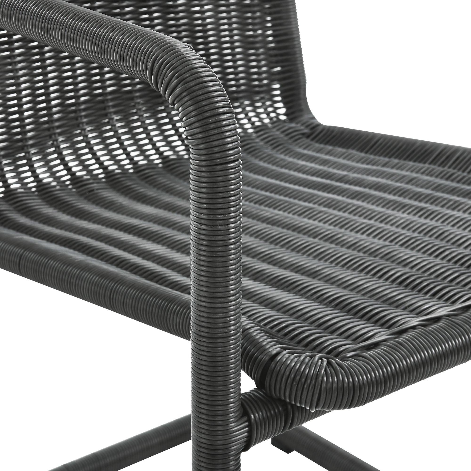 Modway Abacus Outdoor Patio Wicker Dining Chairs Set of 2