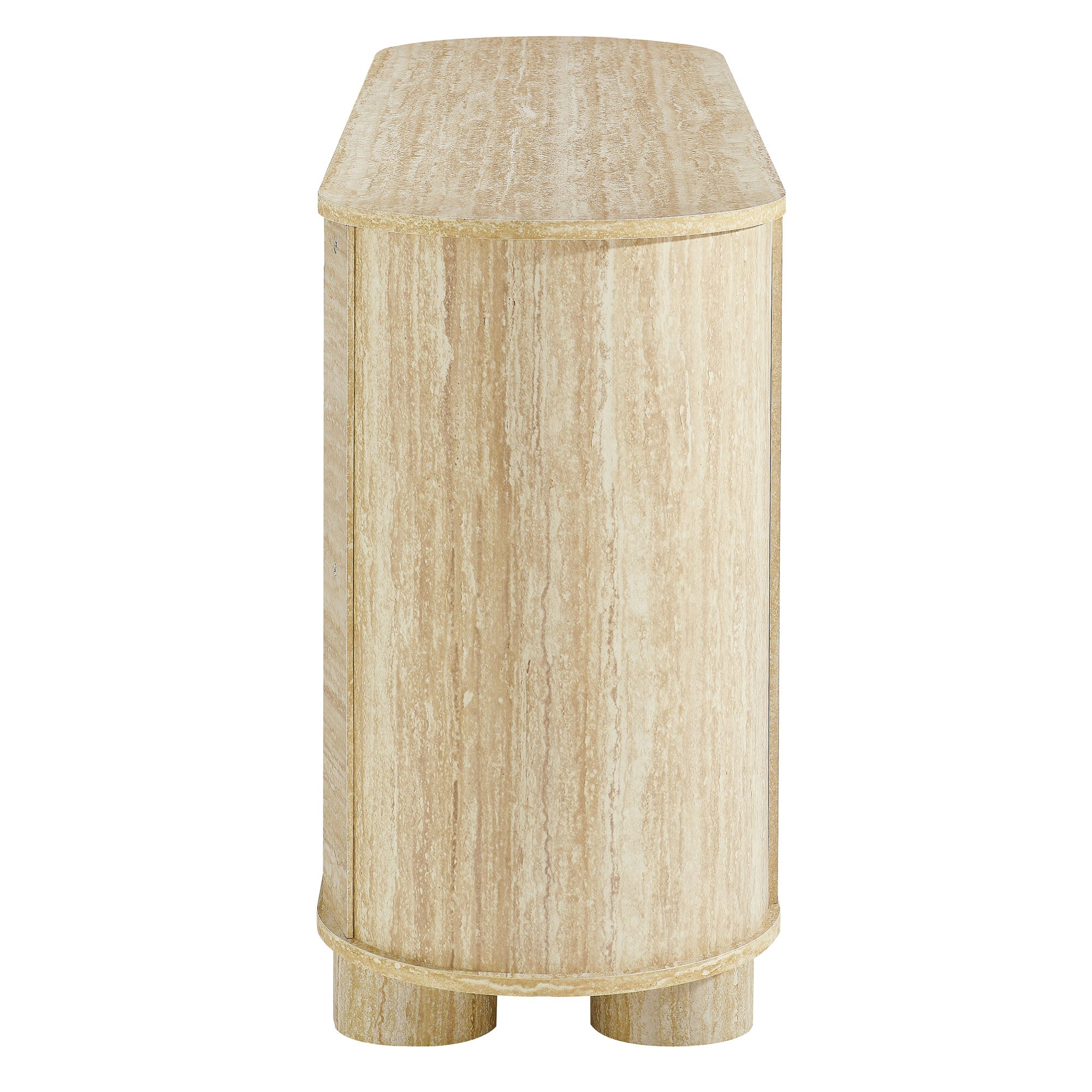 Modway Overture 63” Oval Faux Travertine Sideboard