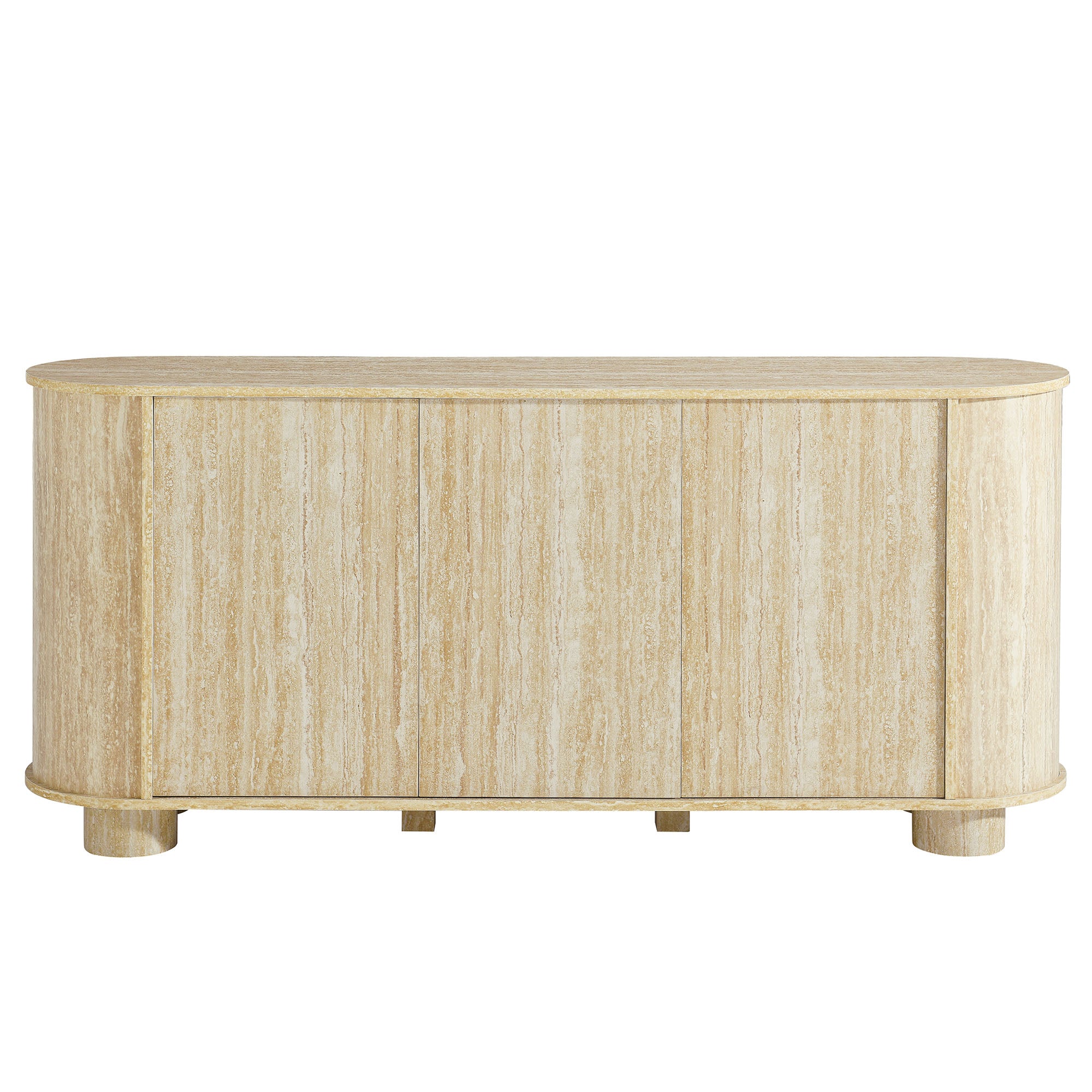 Modway Overture 63” Oval Faux Travertine Sideboard