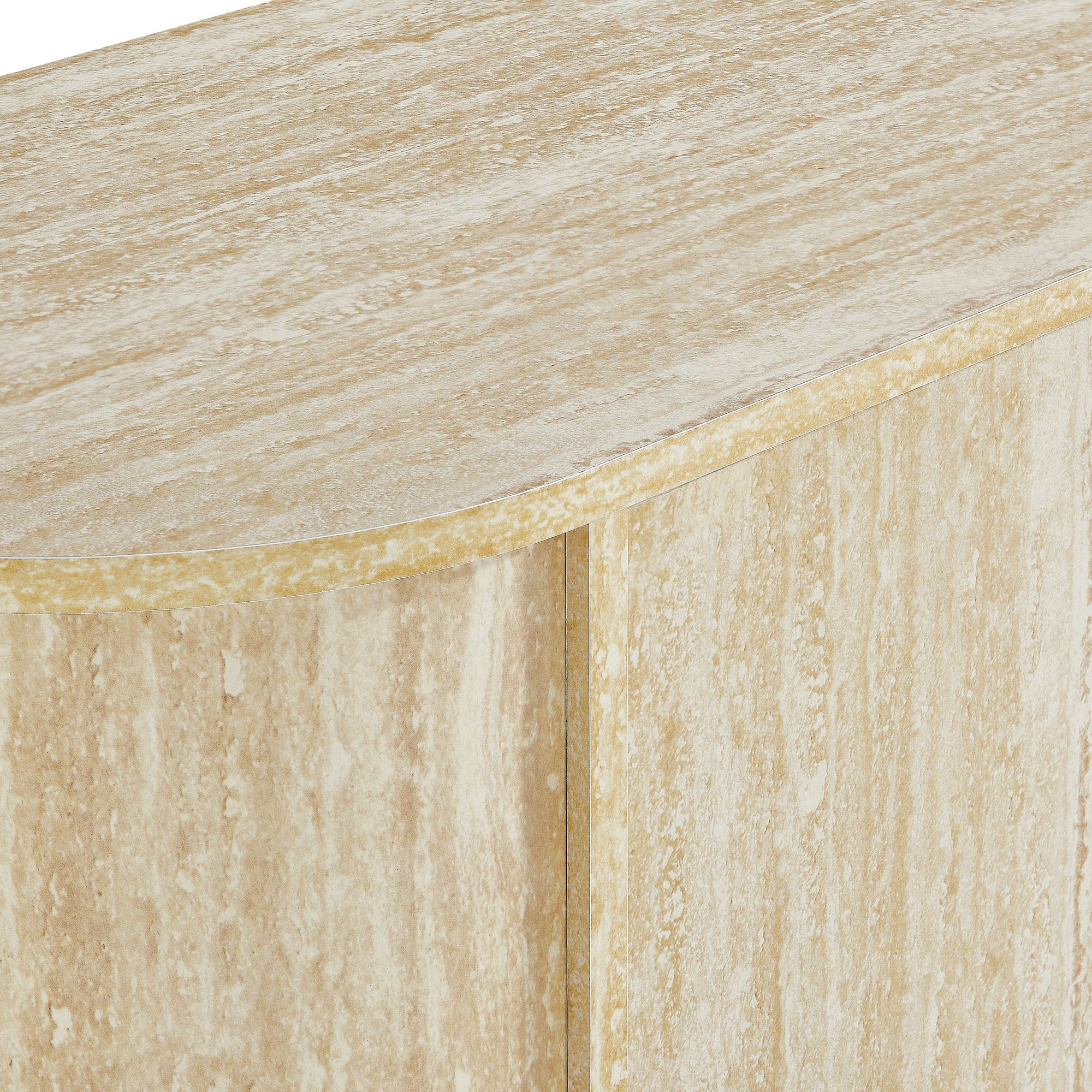 Modway Overture 63” Oval Faux Travertine Sideboard