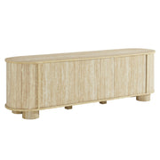 Modway Overture 63” Oval Faux Travertine TV Stand