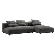Modway Solace 2-Piece Modular Upholstered Fabric Sectional Sofa With Chaise