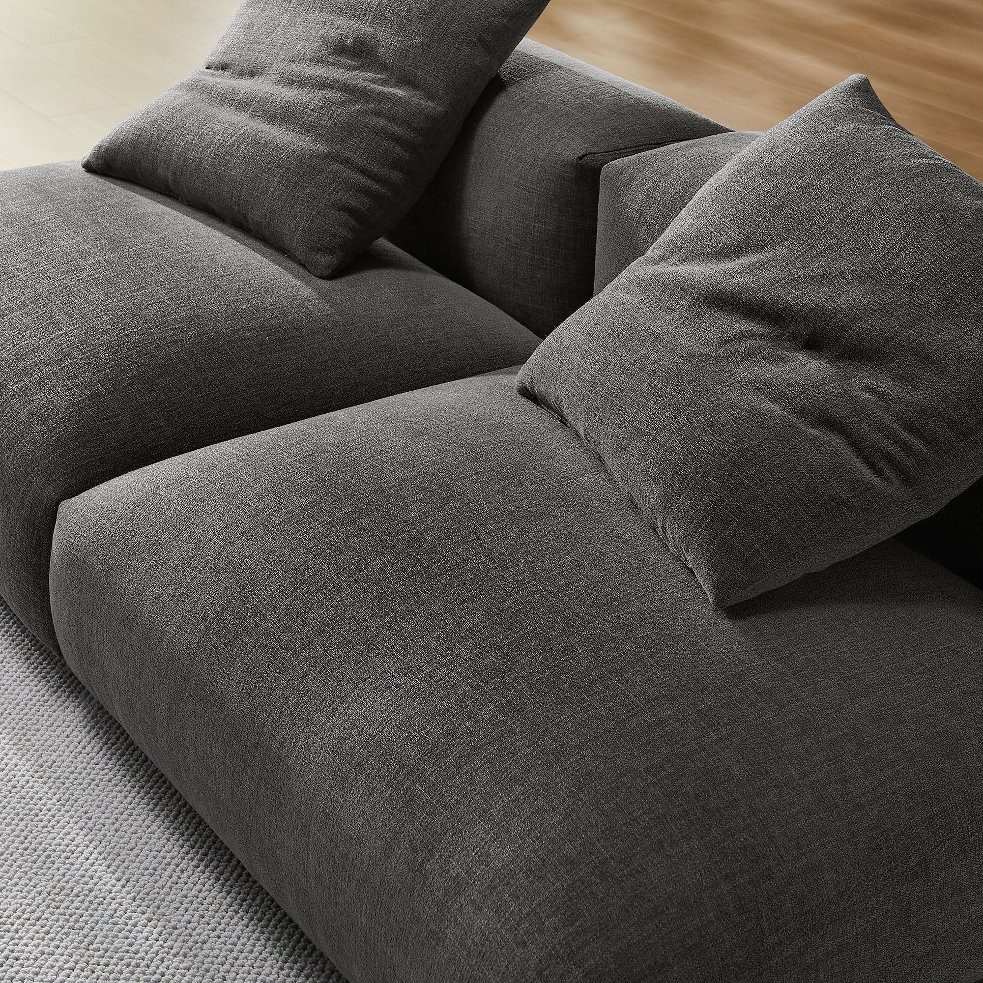 Modway Solace 2-Piece Modular Upholstered Fabric Sofa