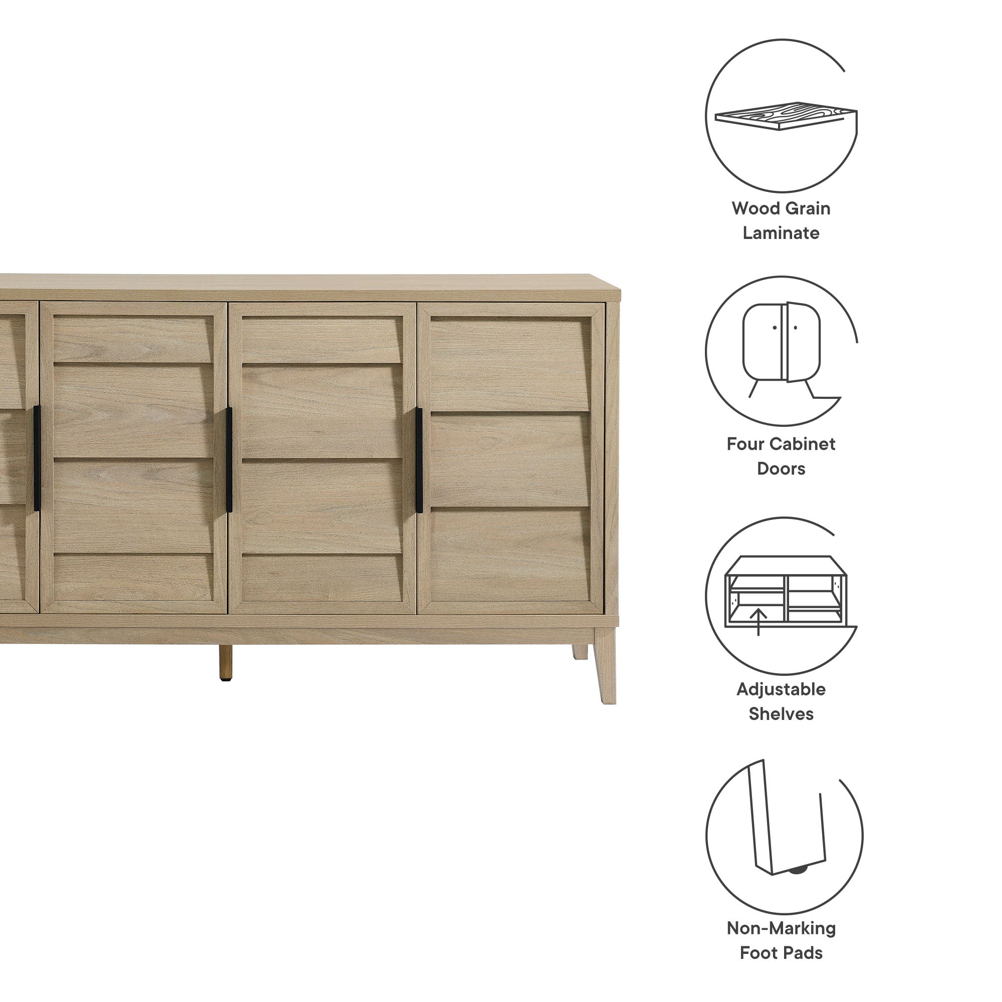 Modway Sinya 4-Door Sideboard
