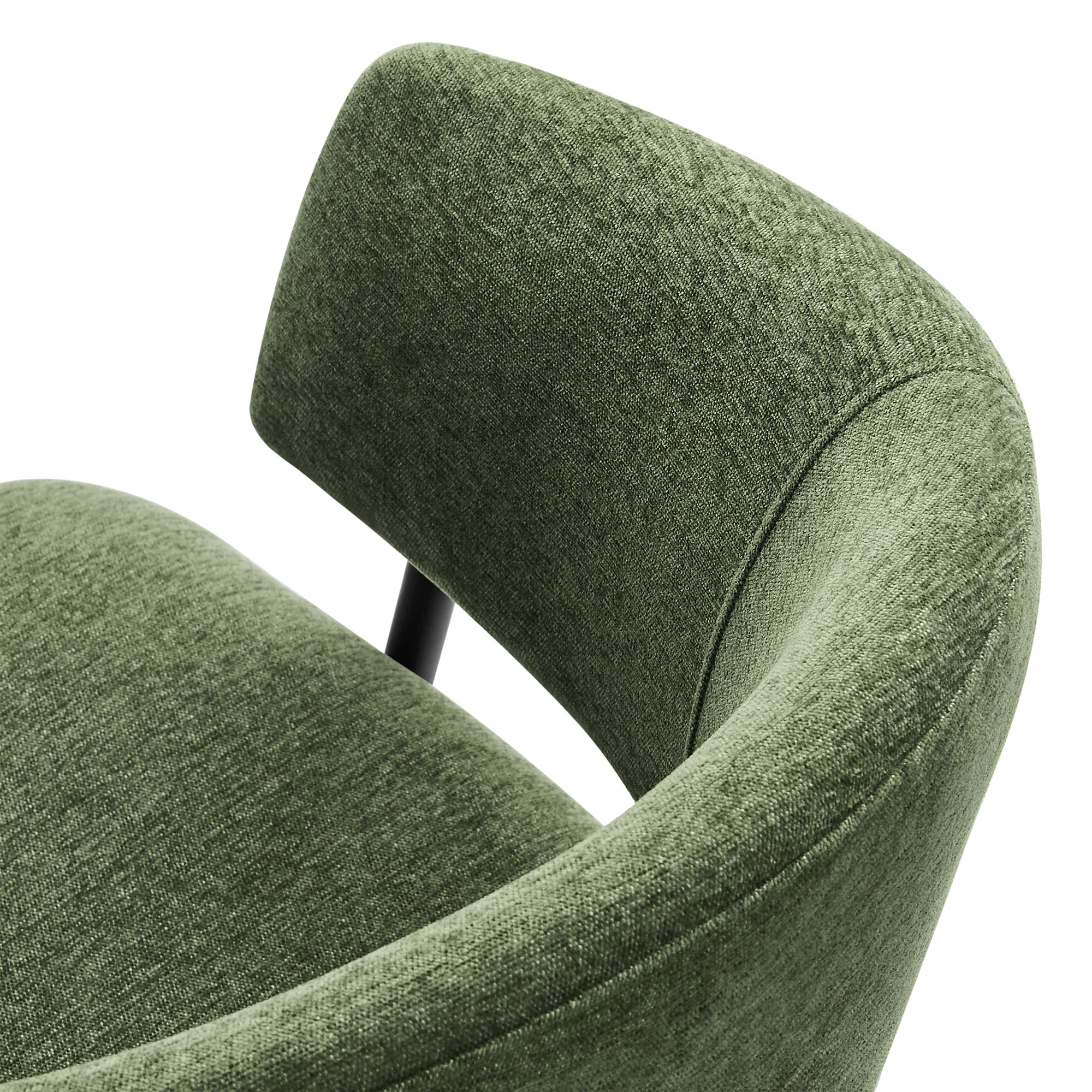 Modway Nella Upholstered Heathered Chenille Dining Chairs Set of 2