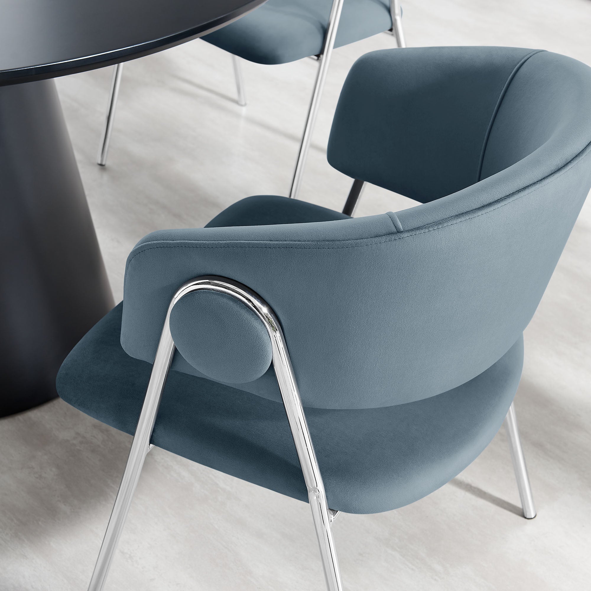 Modway Nella Upholstered Performance Velvet Dining Chair Set of 2
