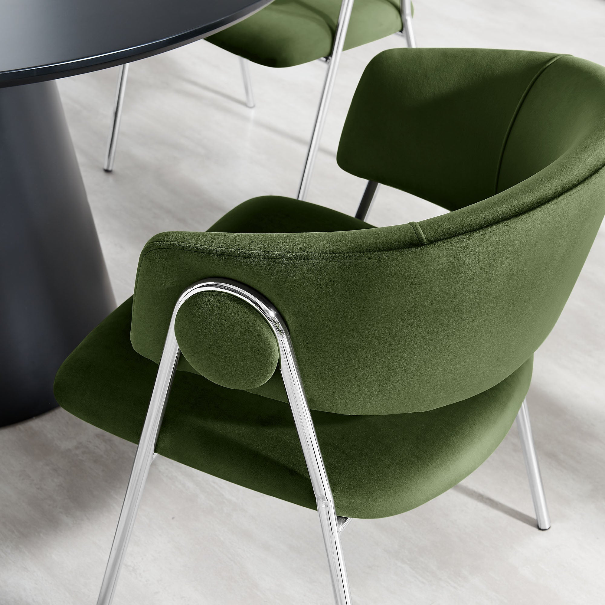 Modway Nella Upholstered Performance Velvet Dining Chair Set of 2