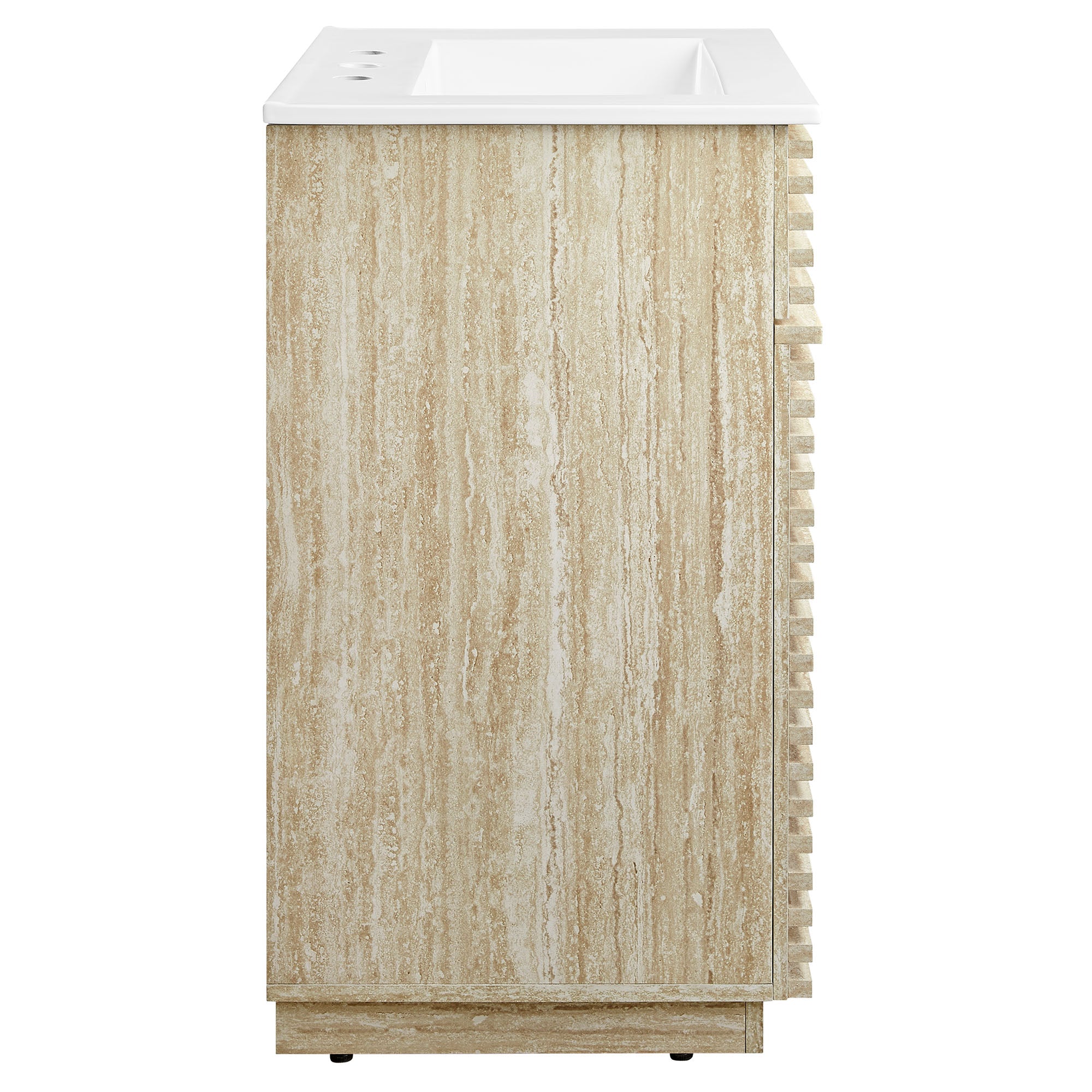 Modway Render 24" Faux Travertine Bathroom Vanity With Sink