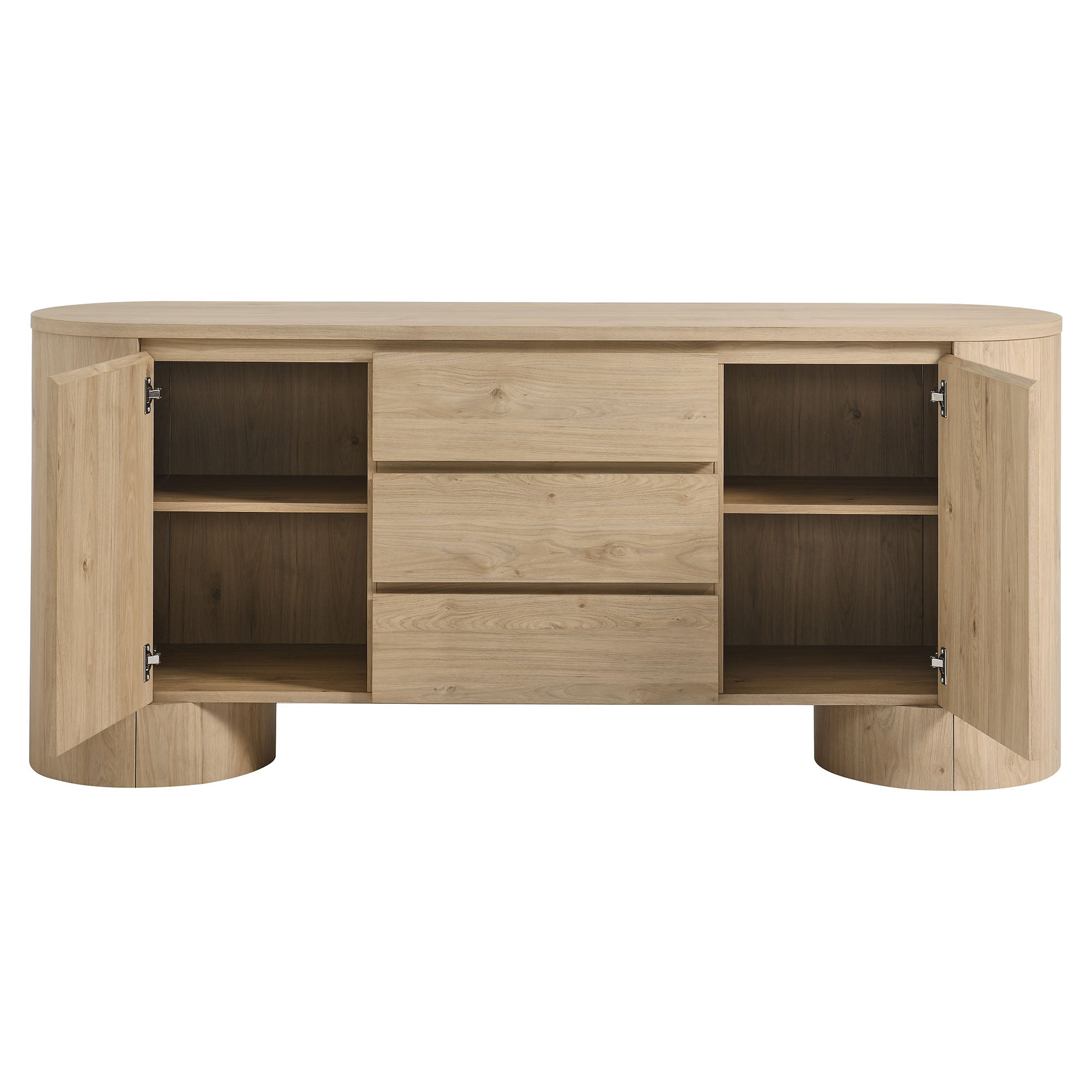 Modway Duval 71" Rounded Sideboard Storage Cabinet