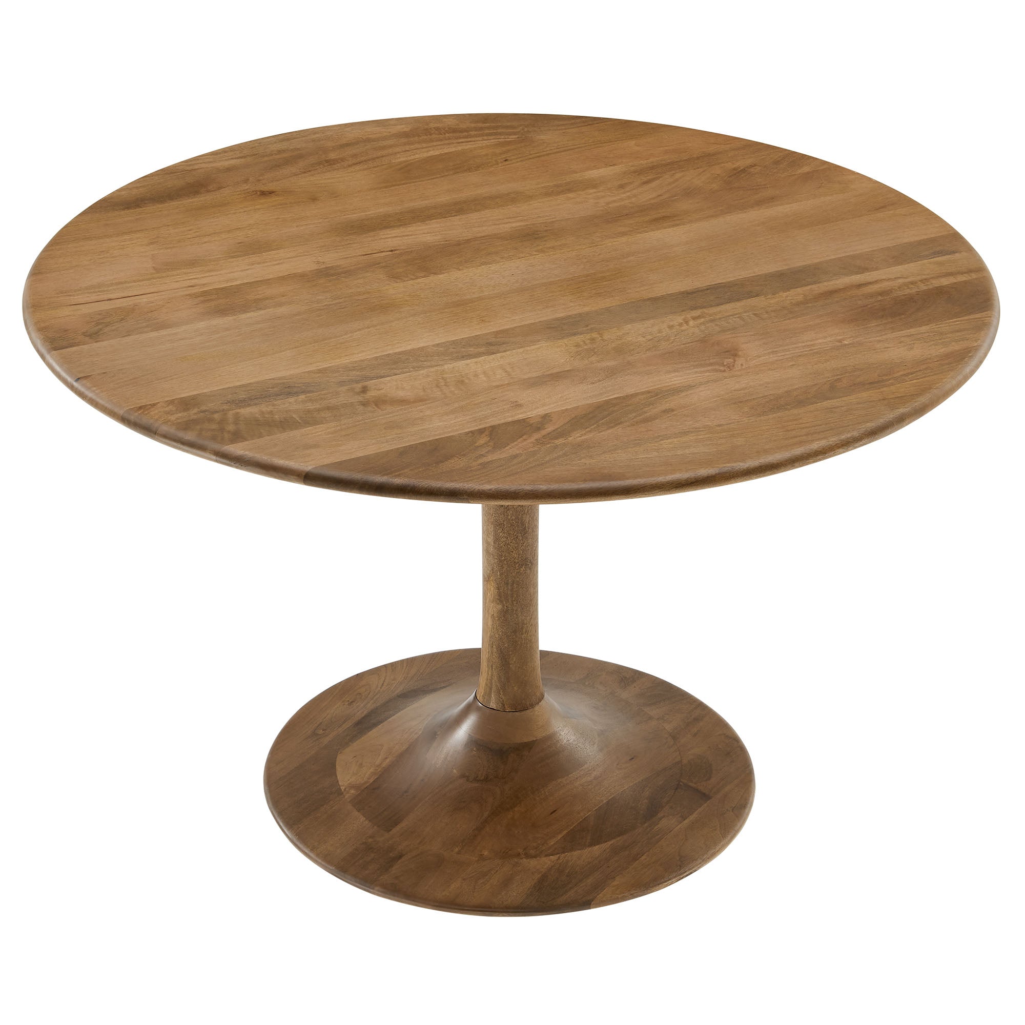 Modway Lippa 48" Round Solid Wood Dining Table
