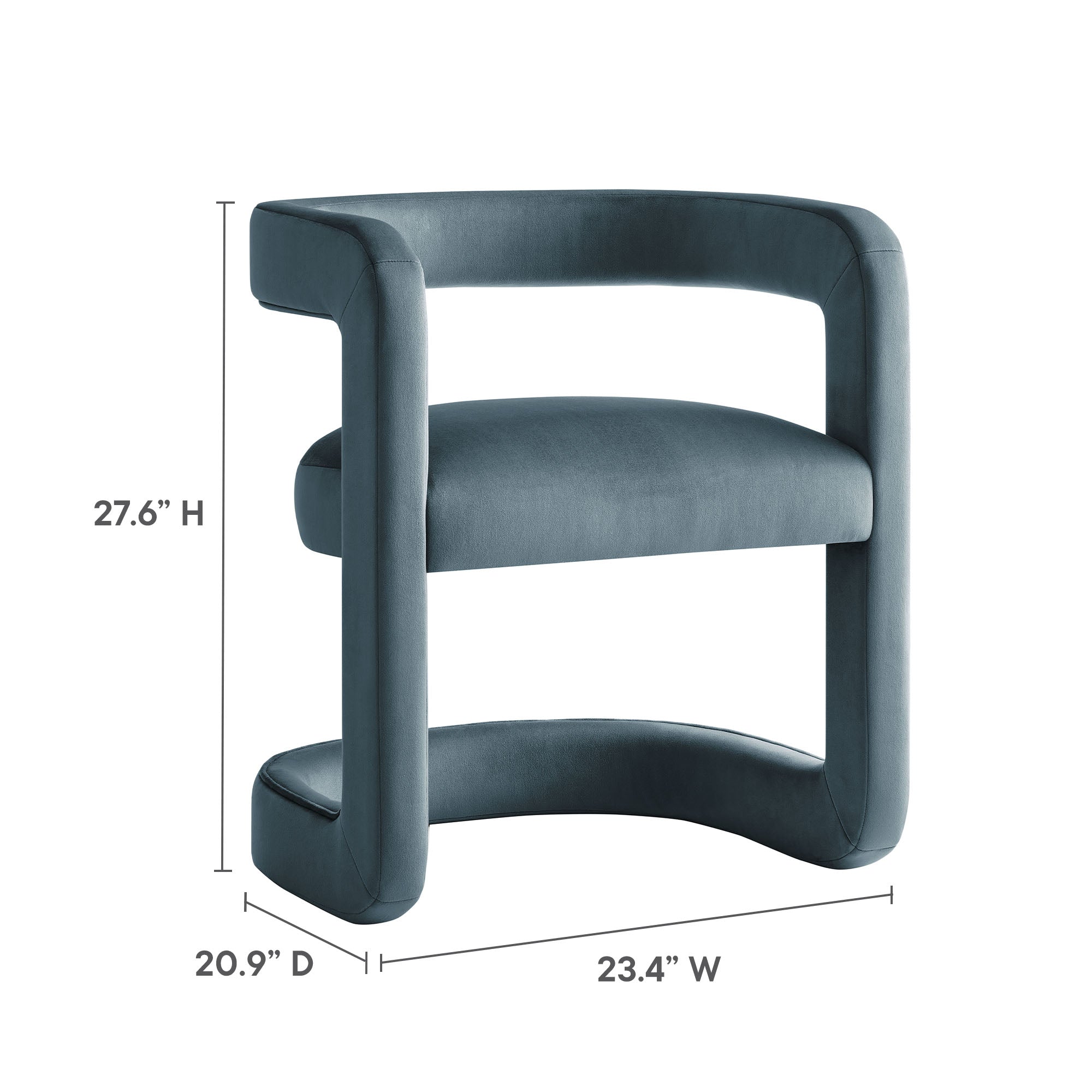 Modway Winslow Barrel Performance Velvet Dining Chair