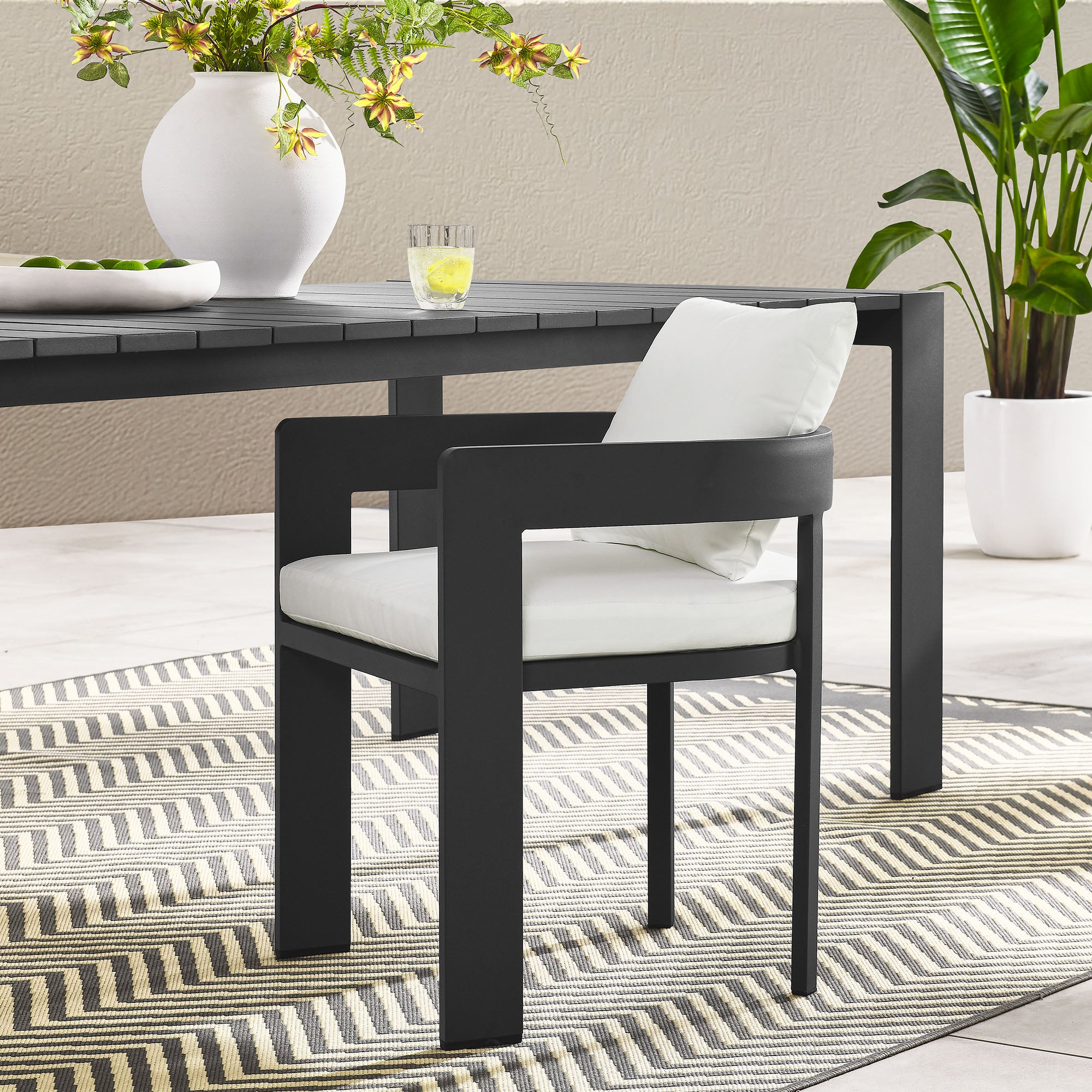 Modway Tahoe Outdoor Patio Aluminum Dining Chair