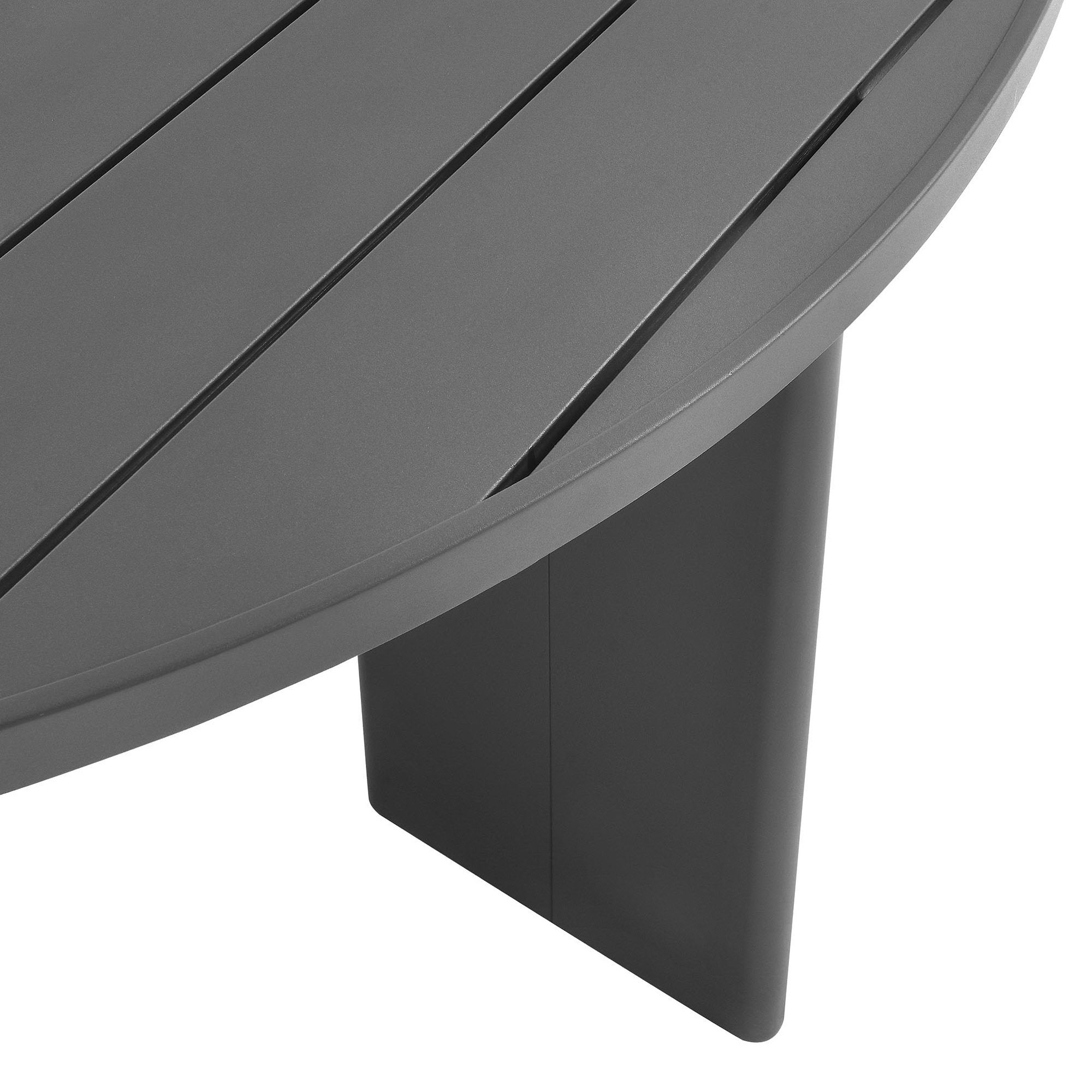 Modway Tahoe Round Outdoor Patio Aluminum Dining Table
