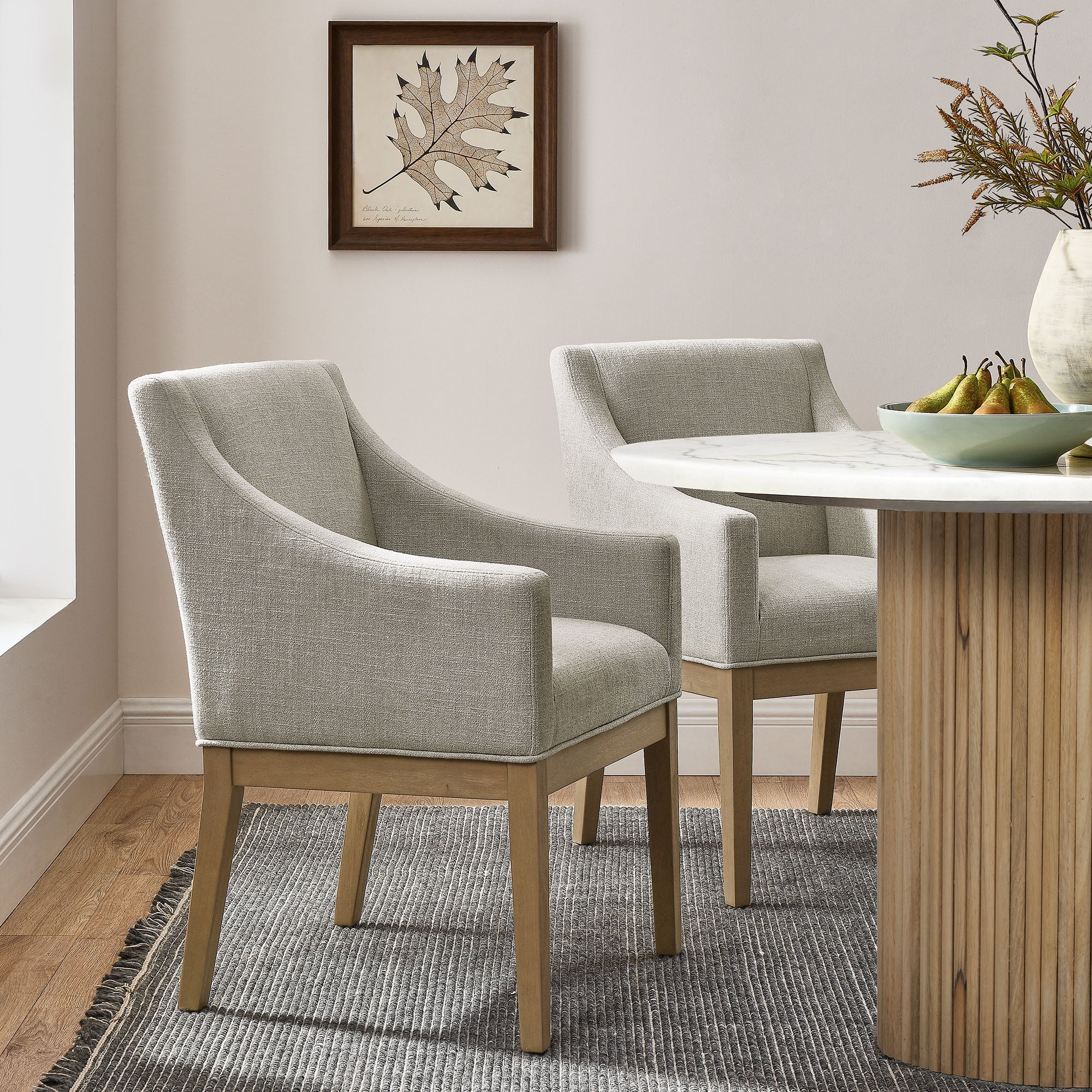 Modway Alton Fabric Upholstered Dining Armchair