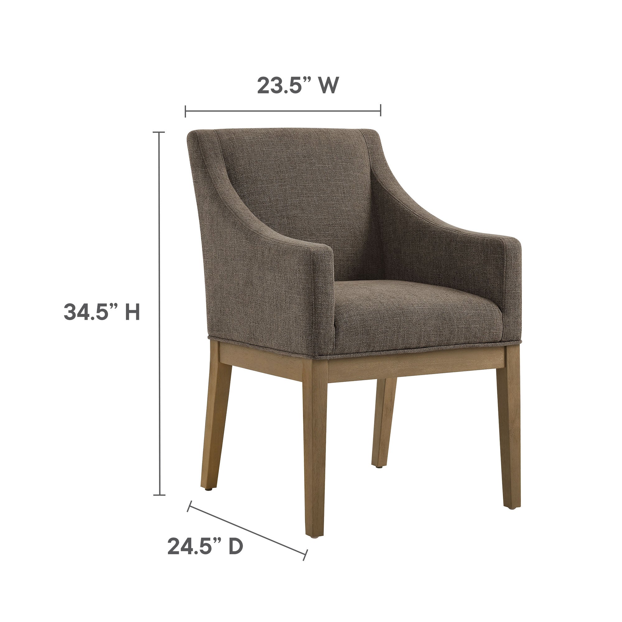 Modway Alton Fabric Upholstered Dining Armchair