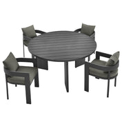Modway Tahoe 5-Piece Outdoor Patio Aluminum Dining Set