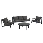 Modway Terrace 4-Piece Outdoor Patio Aluminum Furniture Set