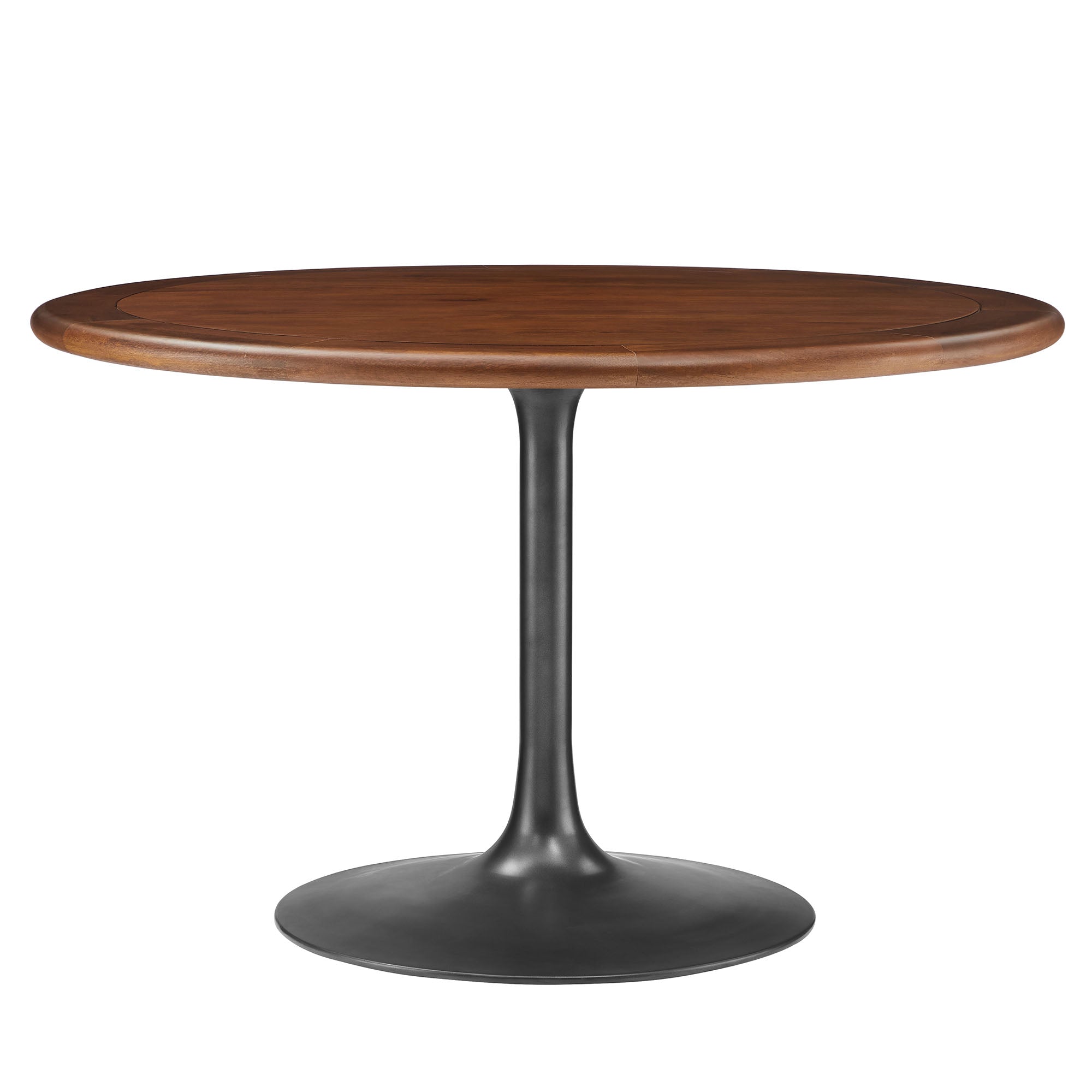 Modway Lippa 48" Round Pedestal Solid Wood Dining Table