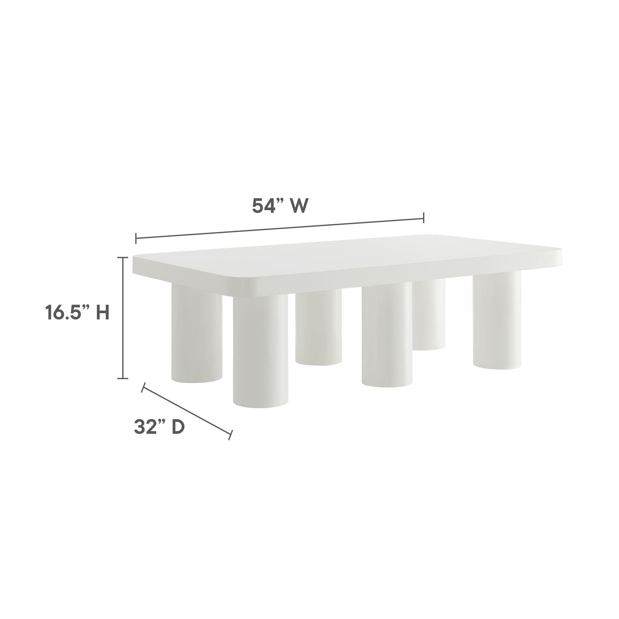 Modway Cleo 54” Rectangular Coffee Table