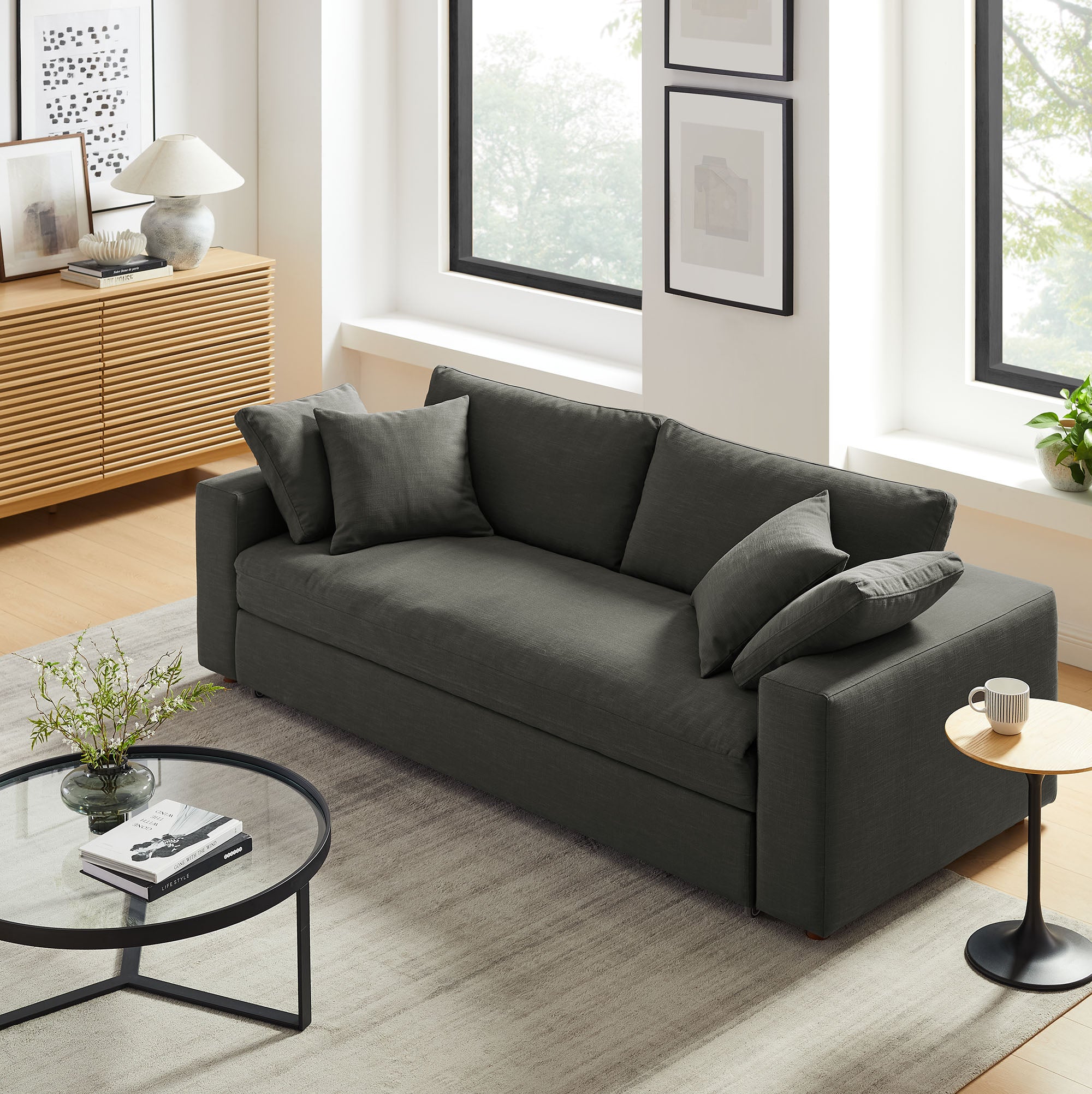 Modway Commix Down Filled Overstuffed Sleeper Sofa
