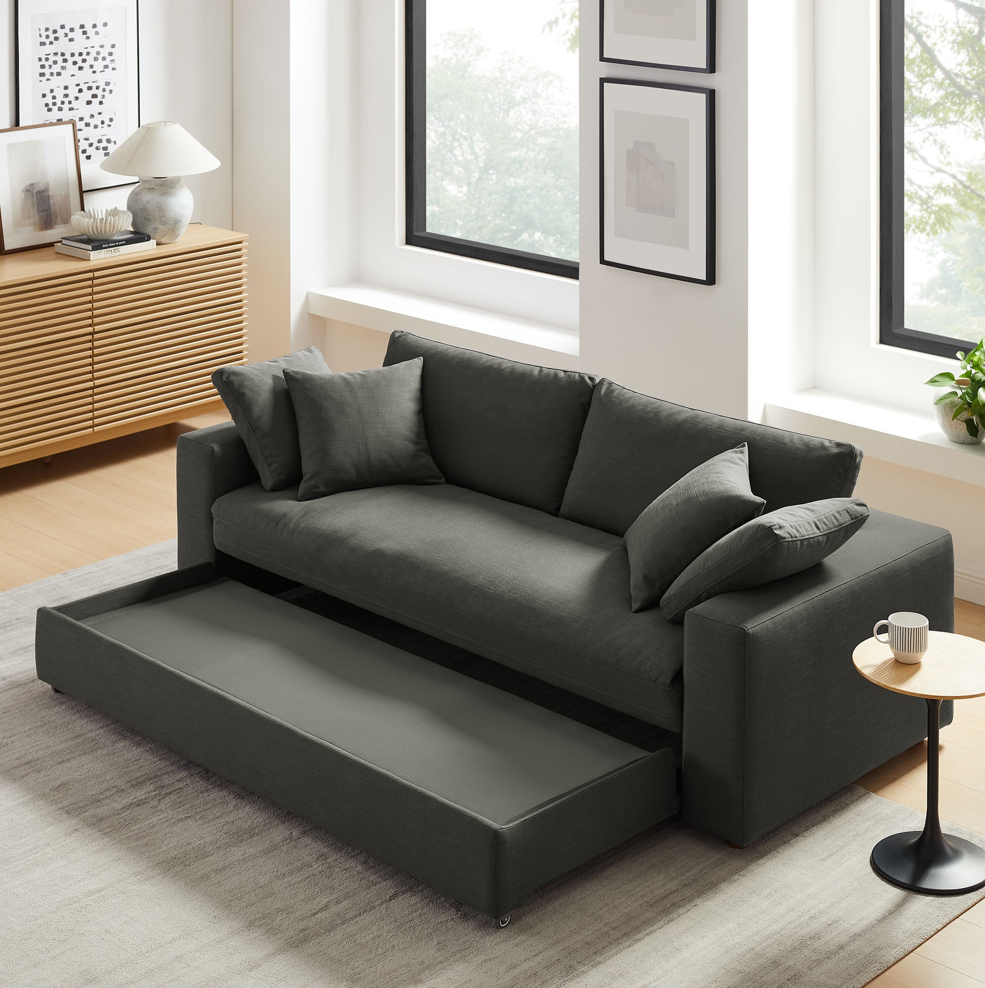 Modway Commix Down Filled Overstuffed Sleeper Sofa