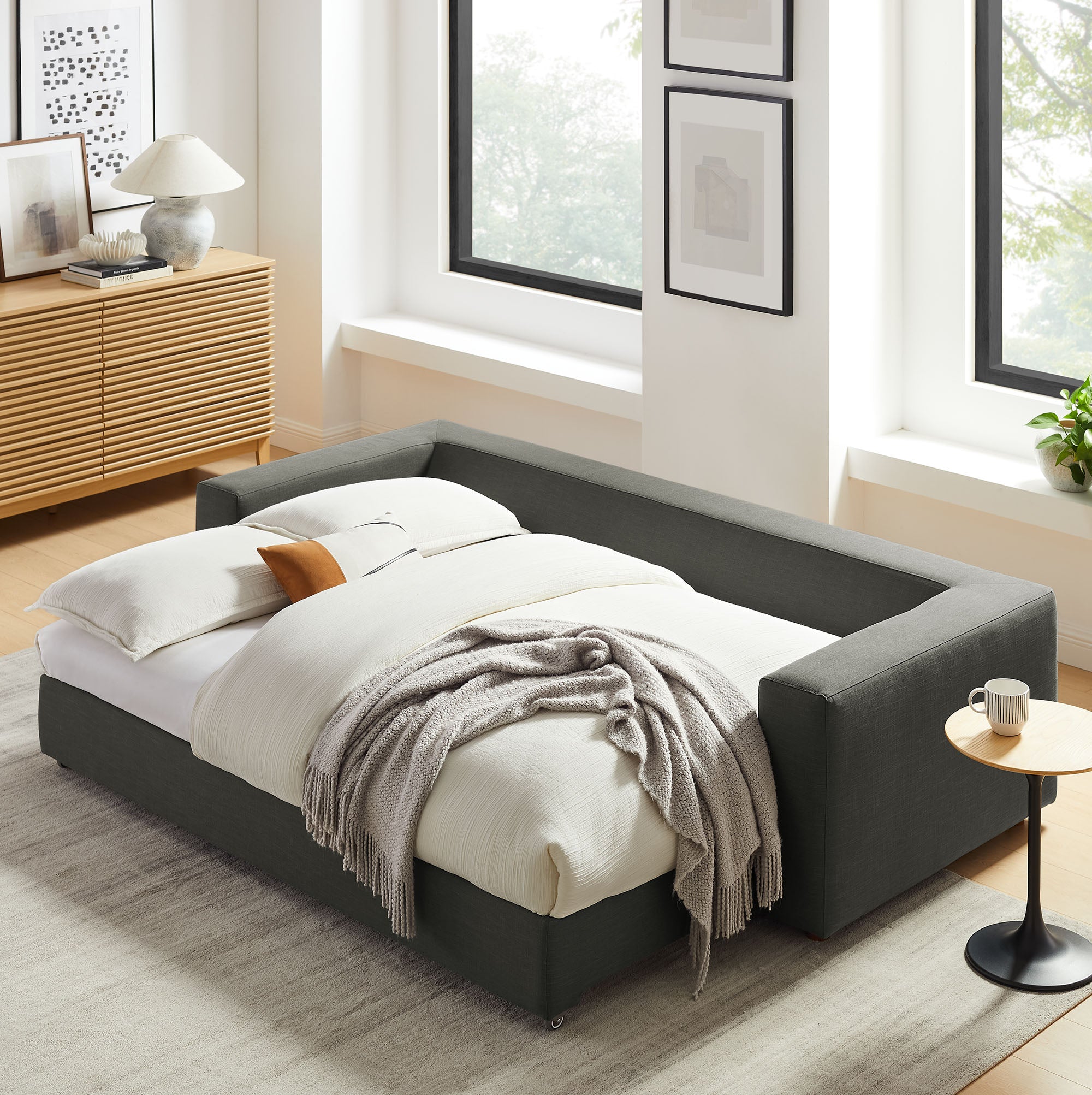 Modway Commix Down Filled Overstuffed Sleeper Sofa
