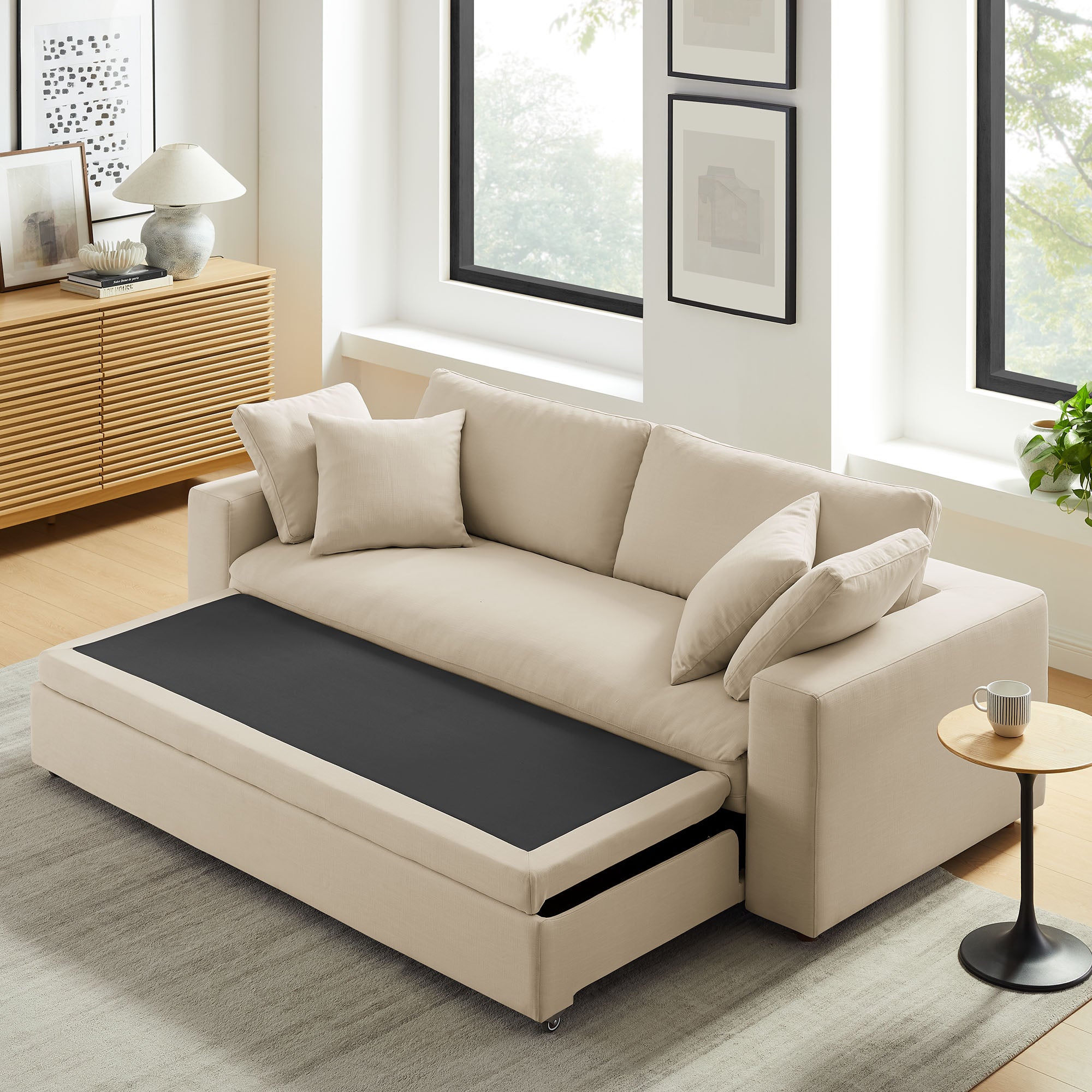 Modway Commix Down Filled Overstuffed Sleeper Sofa