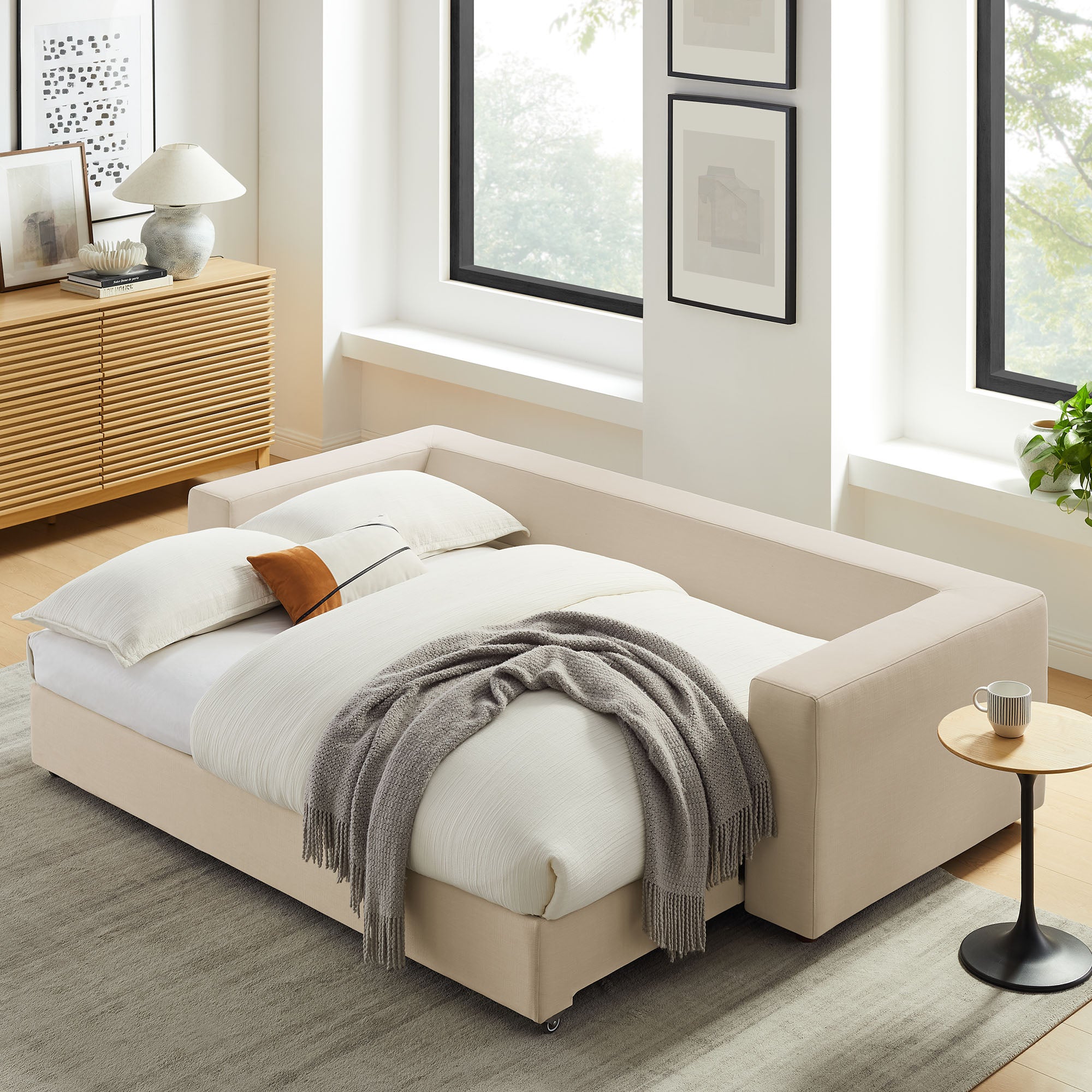 Modway Commix Down Filled Overstuffed Sleeper Sofa