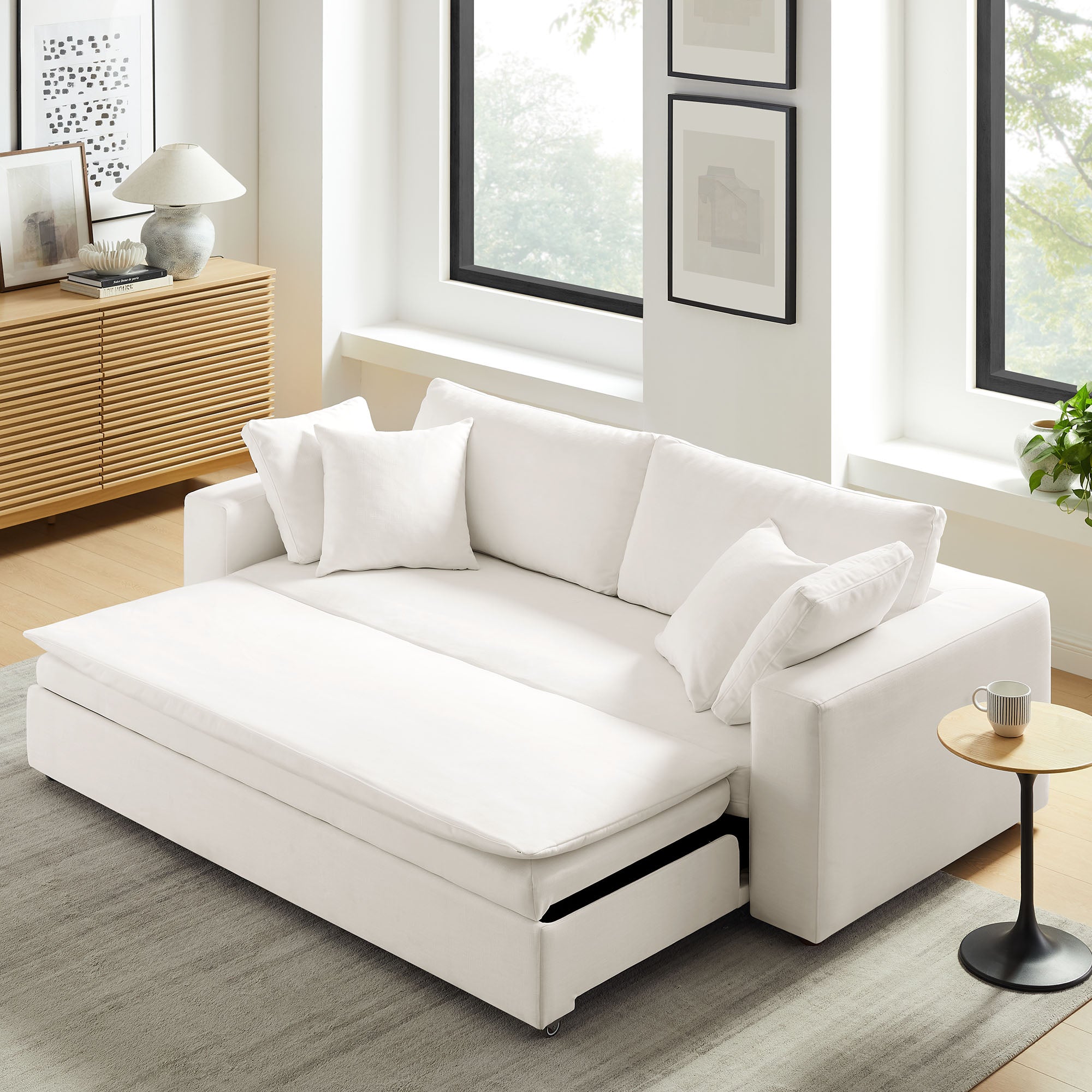 Modway Commix Down Filled Overstuffed Sleeper Sofa