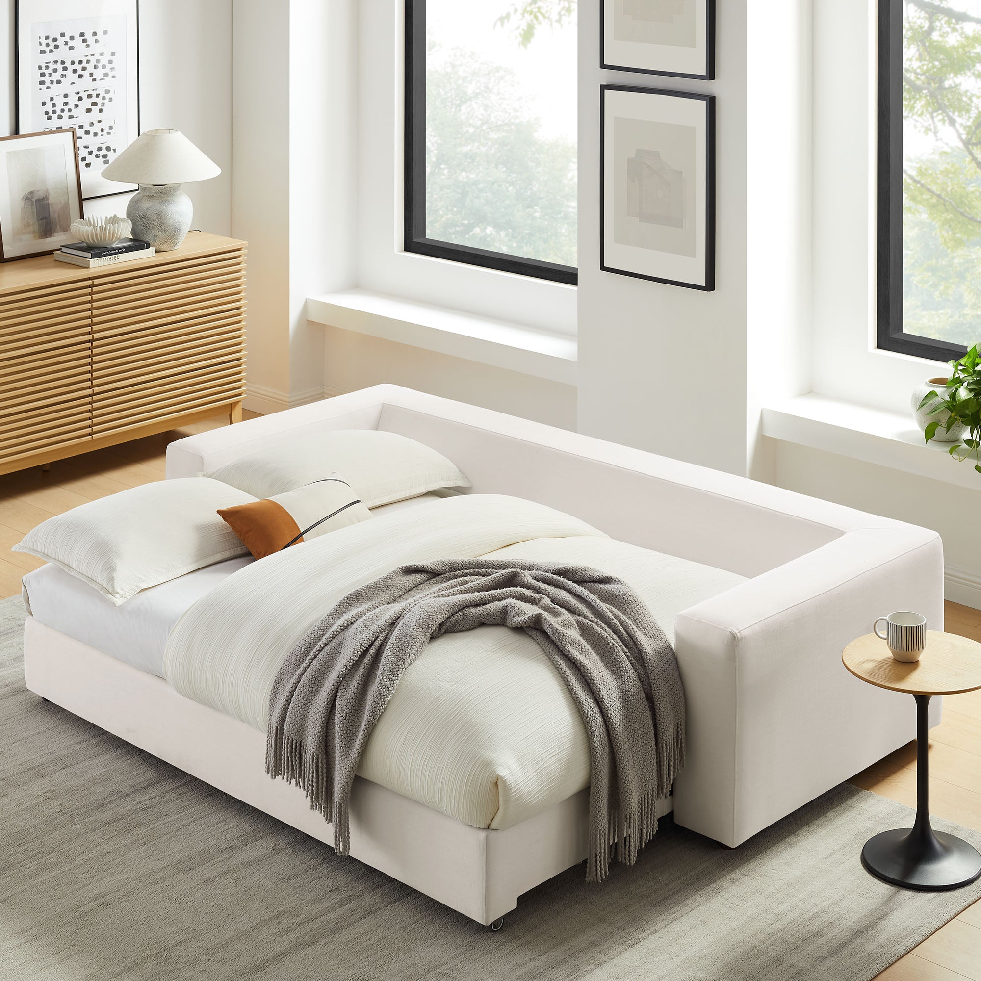 Modway Commix Down Filled Overstuffed Sleeper Sofa